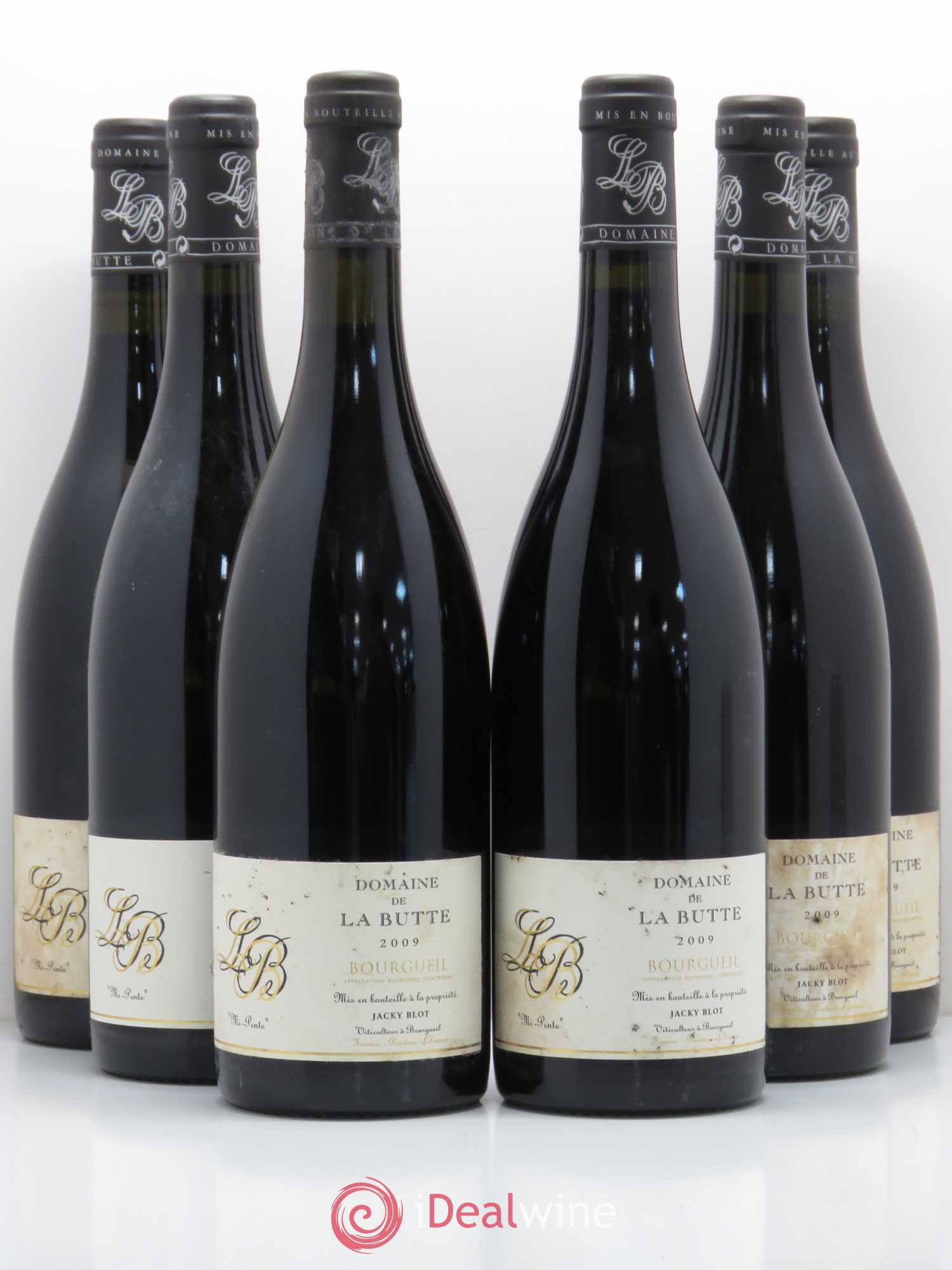 Bourgueil Mi-Pente Domaine de La Butte - Jacky Blot 2009 - Lot de 6 bouteilles - 0