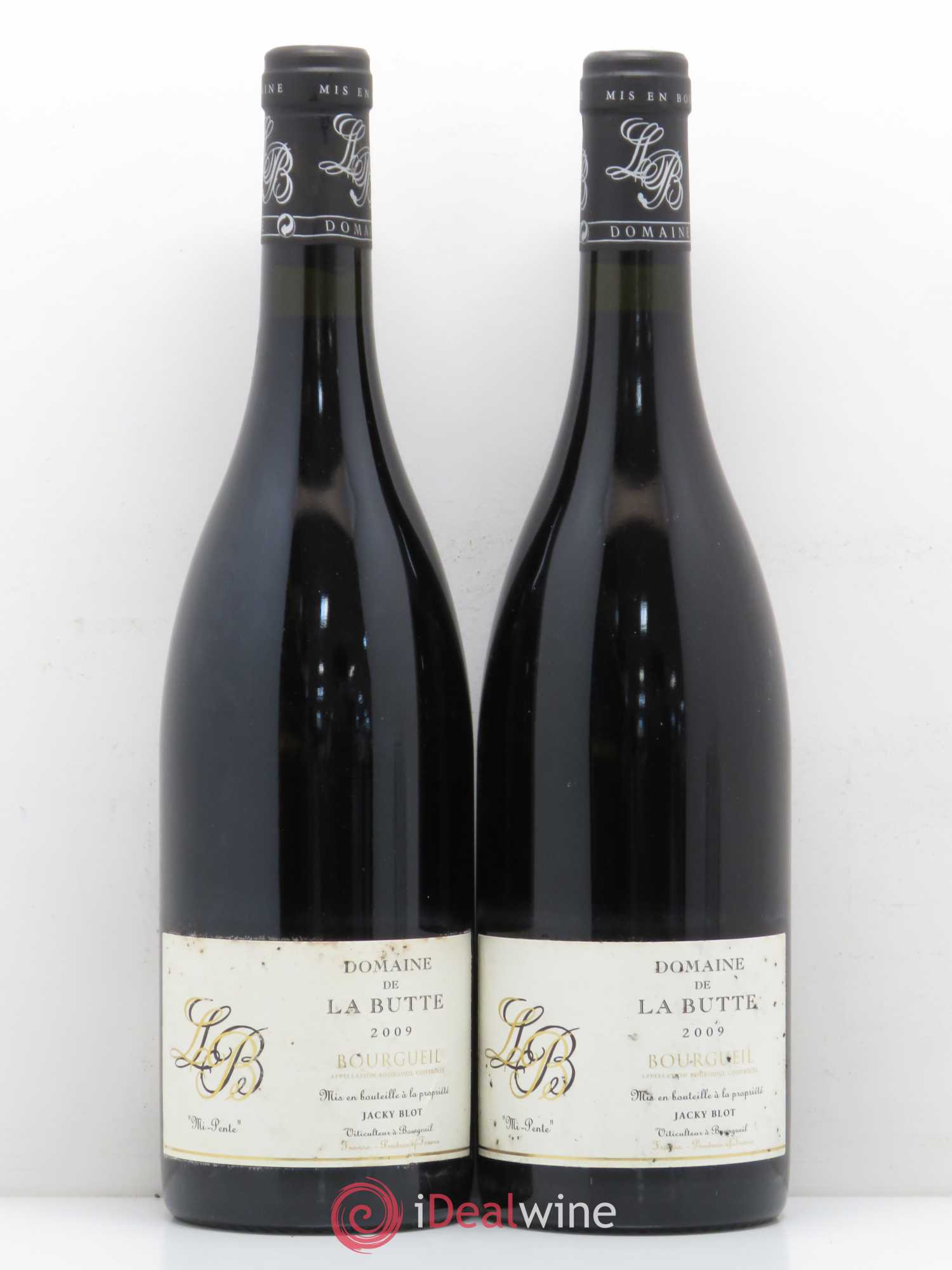 Bourgueil Mi-Pente Domaine de La Butte - Jacky Blot 2009 - Lot de 2 bouteilles - 0