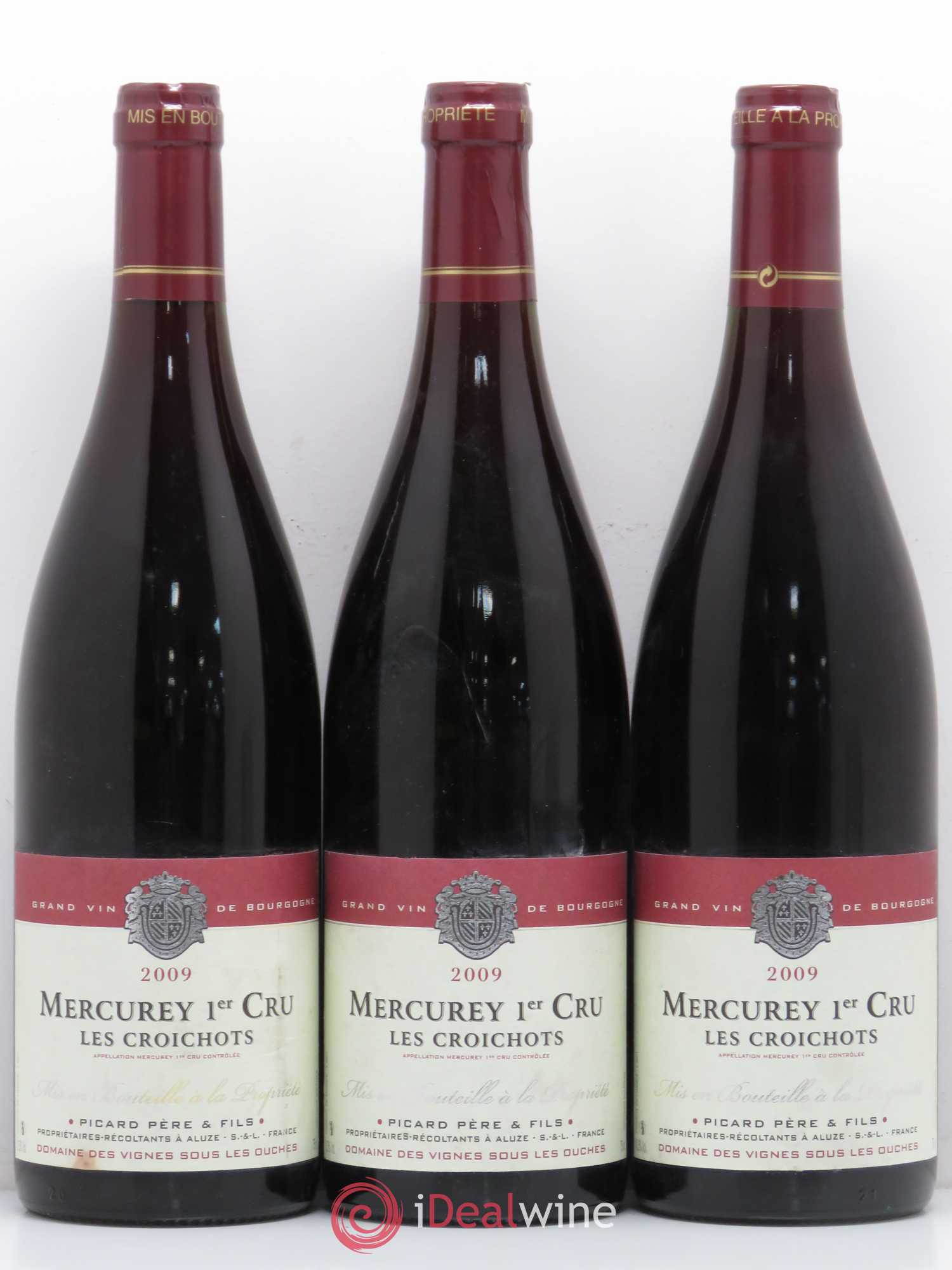 Mercurey Les Croichots Domaine Picard (sans prix de réserve) 2009 - Posten von 6 Flaschen - 2