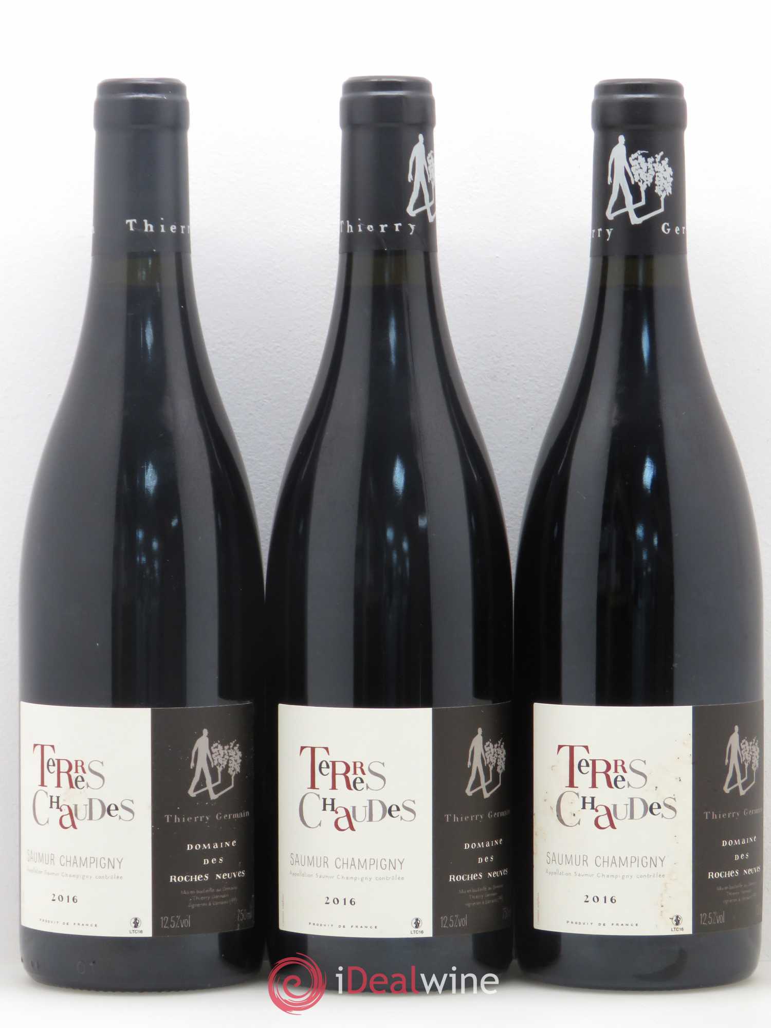Saumur-Champigny Terres Chaudes Domaine des Roches Neuves - Thierry Germain 2016 - Lot de 3 bouteilles - 0