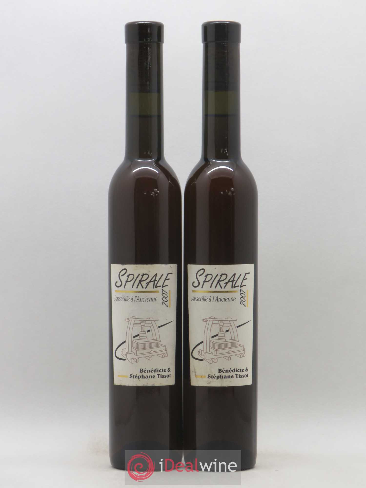 Vin de France Spirale Passerillé Bénédicte et Stéphane Tissot 2007 - Posten von 2 Demi-Flaschen - 0