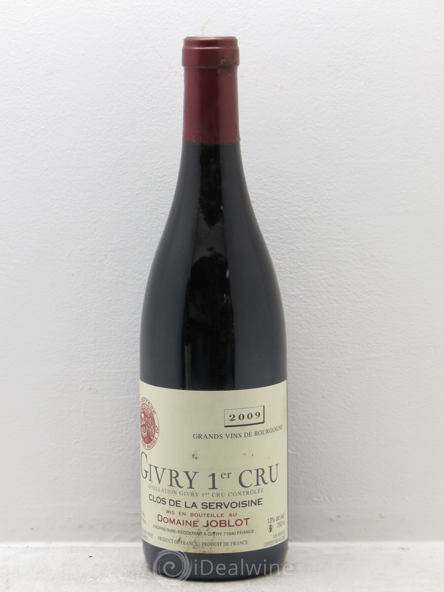 Givry 1er Cru Servoisine Joblot (Domaine) 2009 - Lot de 6 bouteilles - 0