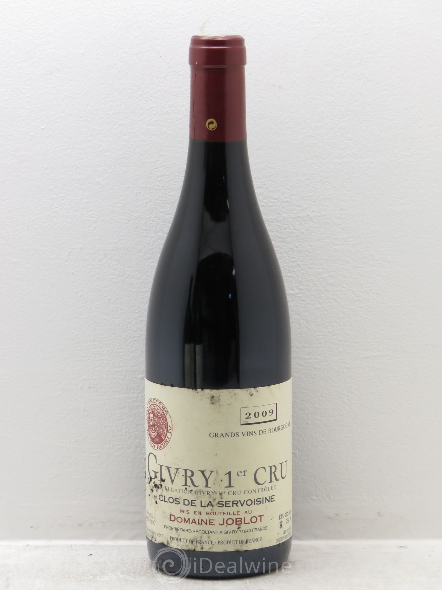 Givry 1er Cru Servoisine Joblot (Domaine) 2009 - Lot de 6 bouteilles - 0