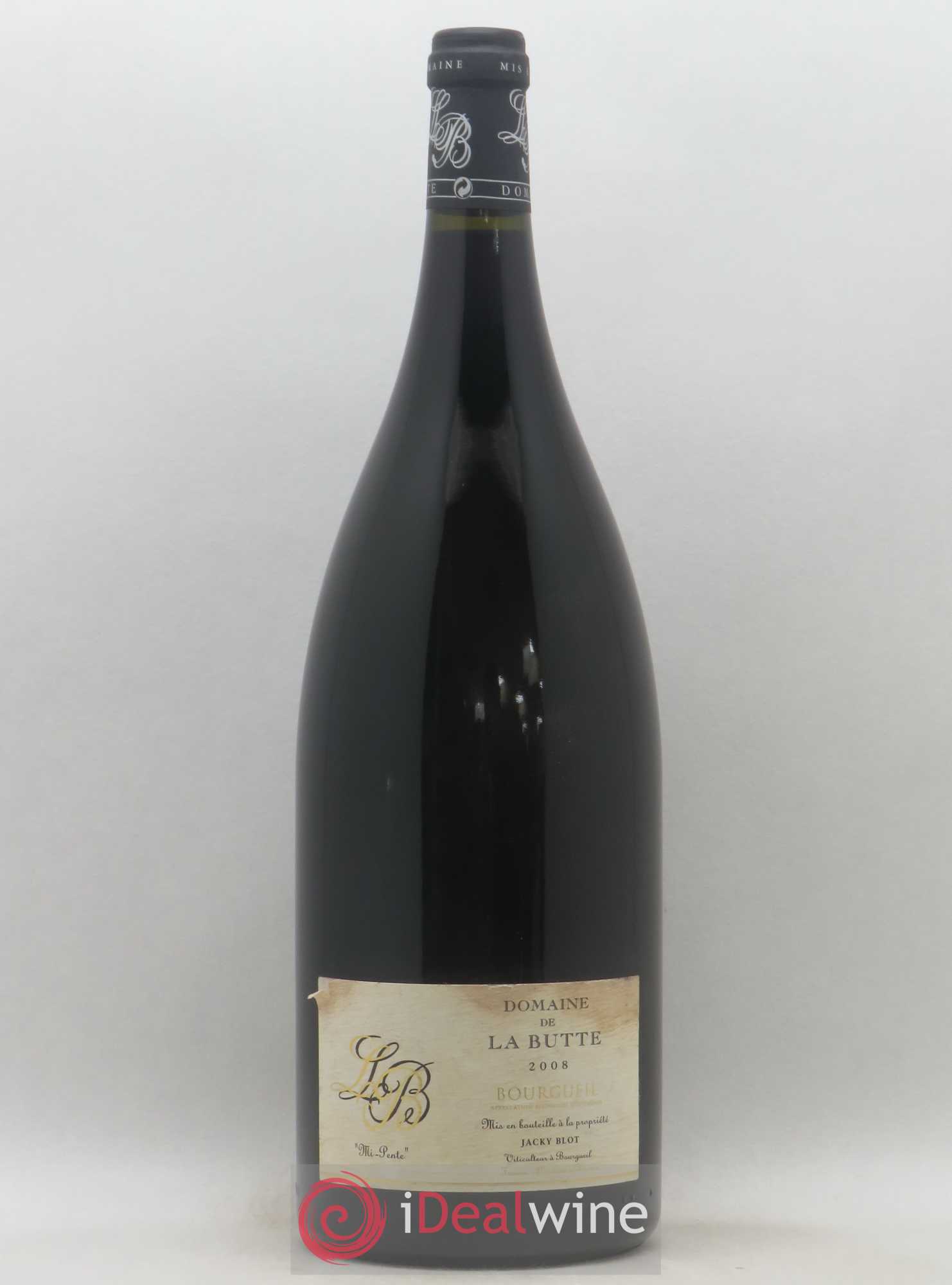 Bourgueil Mi-Pente Domaine de La Butte - Jacky Blot 2008 - Lot de 1 magnum - 0