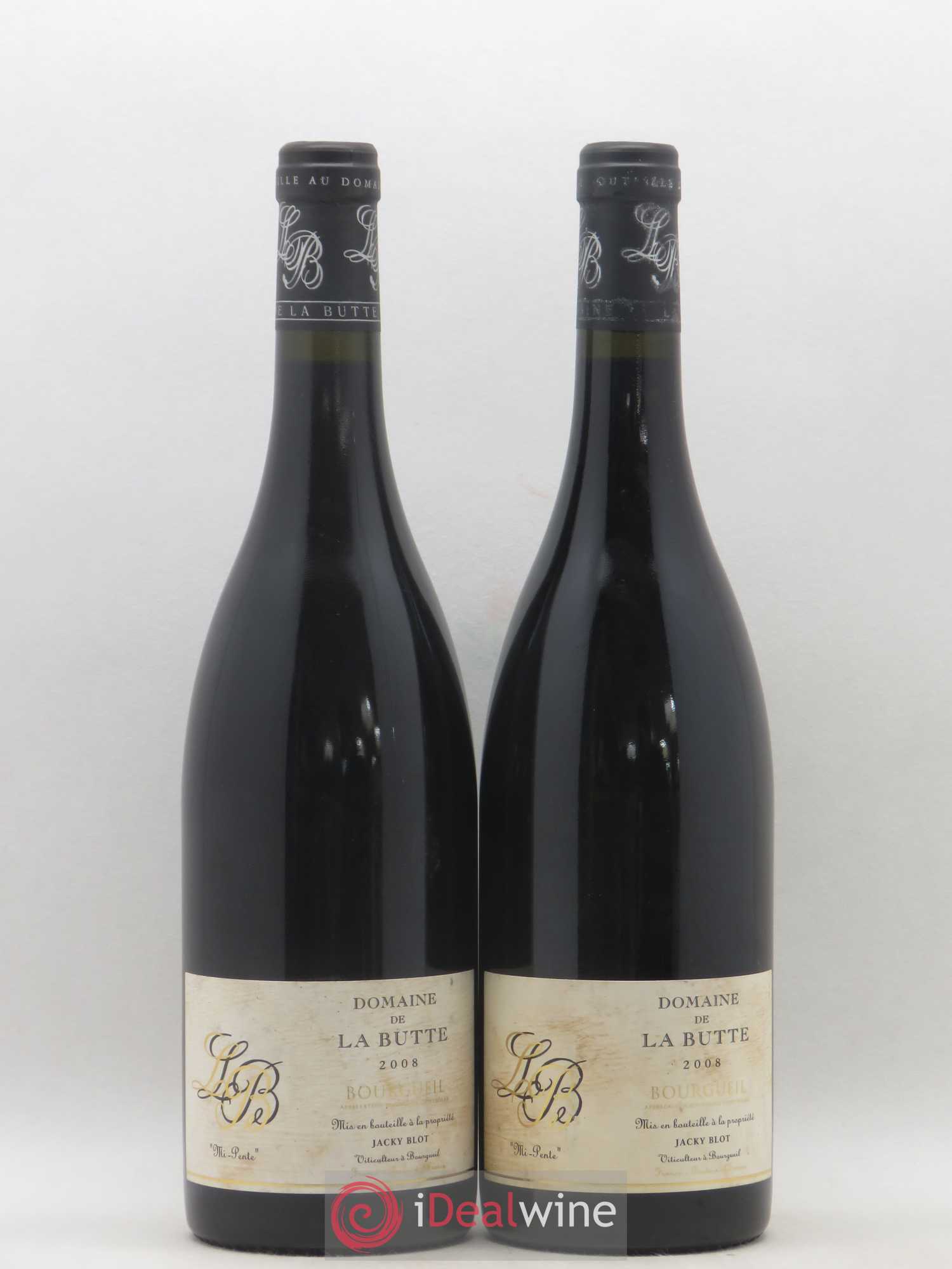 Bourgueil Mi-Pente Domaine de La Butte - Jacky Blot 2008 - Lot de 2 bouteilles - 0