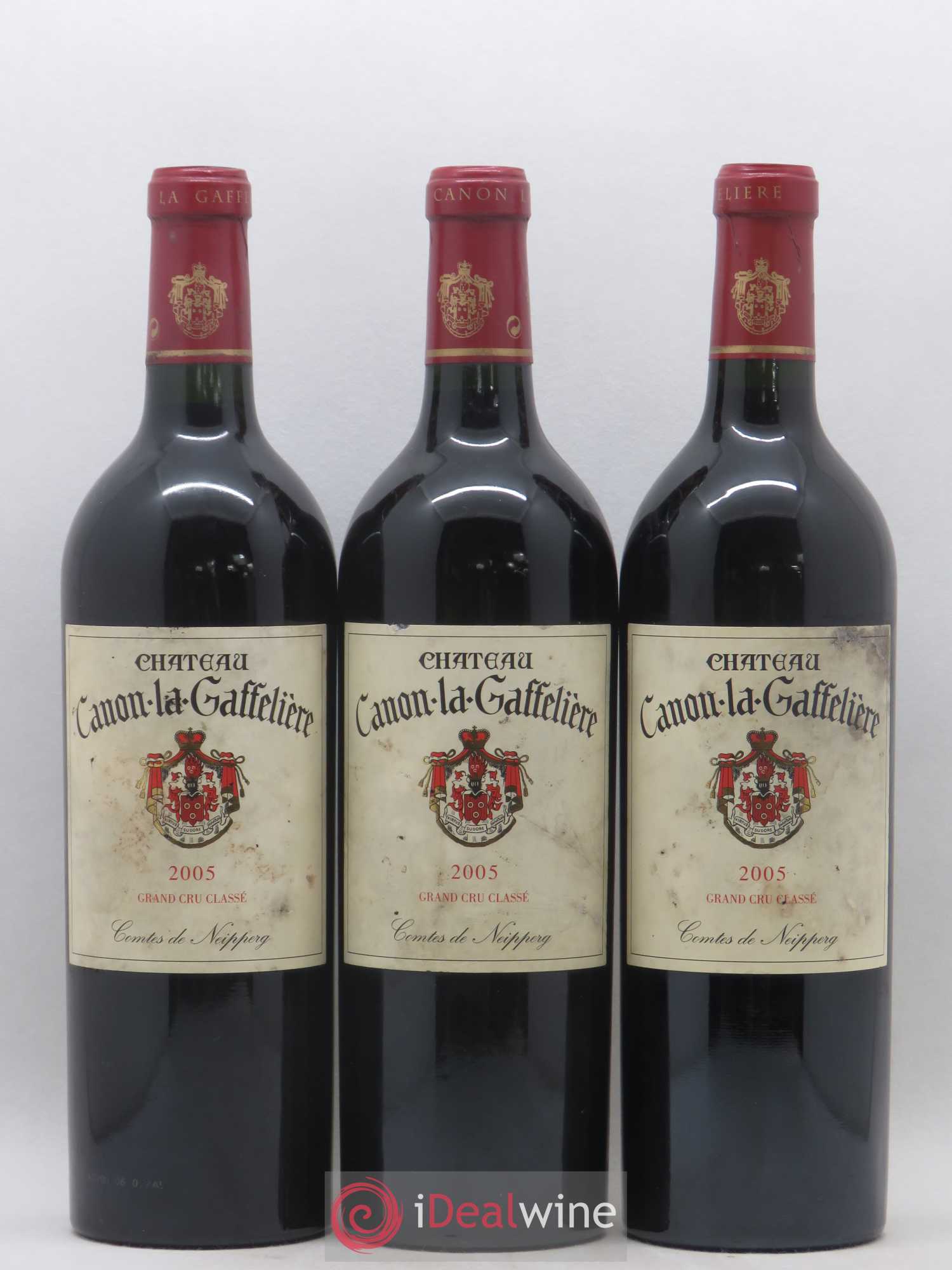 Château Canon la Gaffelière 1er Grand Cru Classé B 2005 - Lot de 3 bouteilles - 0