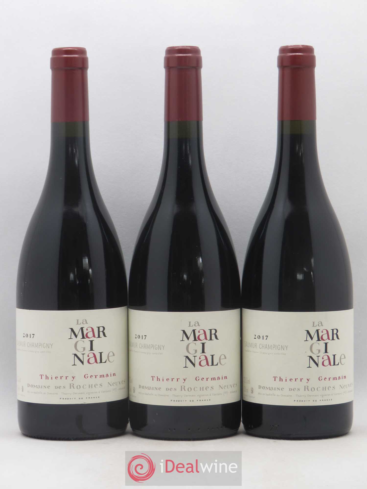 Saumur-Champigny La Marginale Domaine des Roches Neuves - Thierry Germain 2017 - Lot de 3 bouteilles - 0