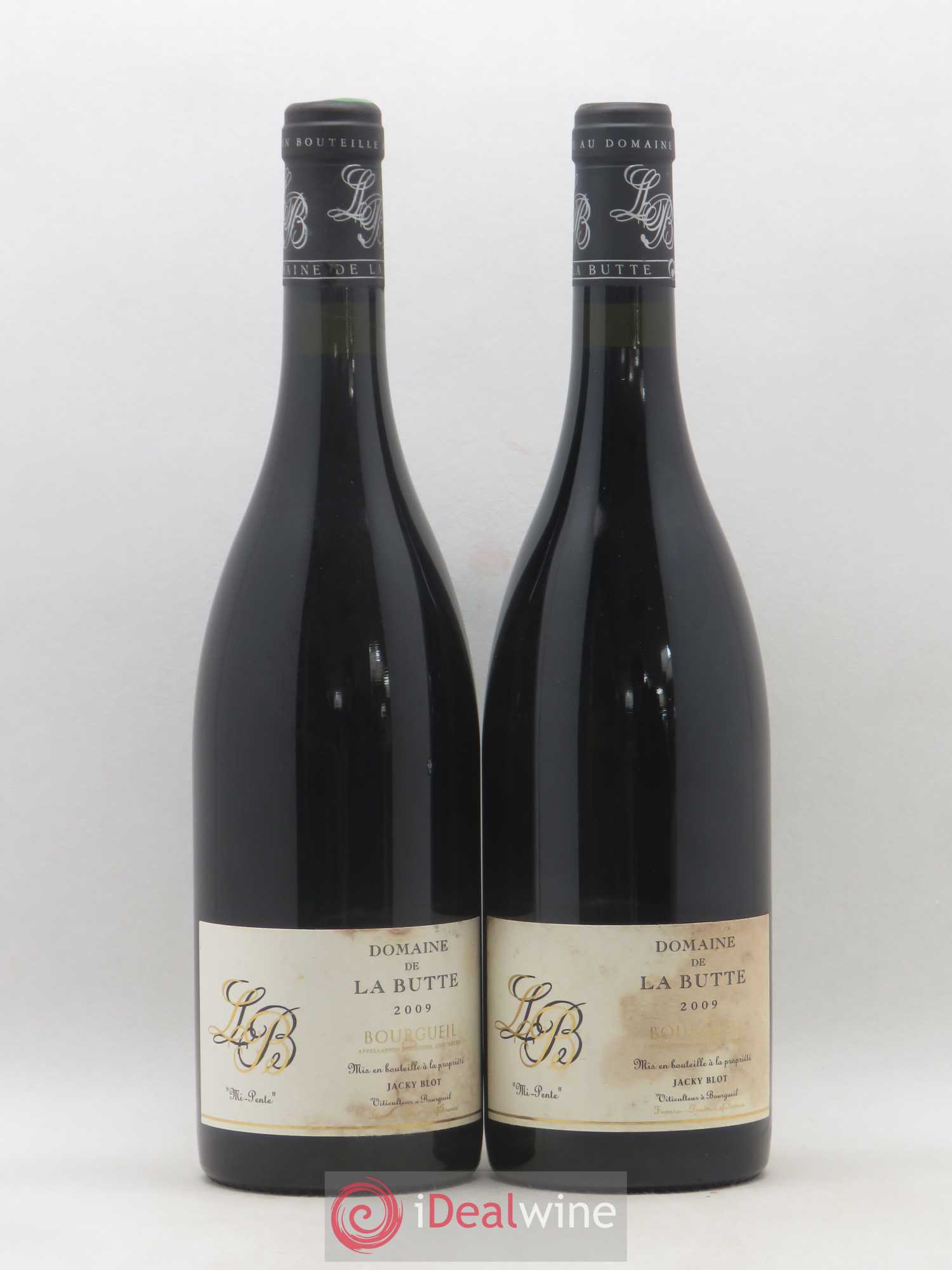 Bourgueil Mi-Pente Domaine de La Butte - Jacky Blot 2009 - Lot de 2 bouteilles - 0