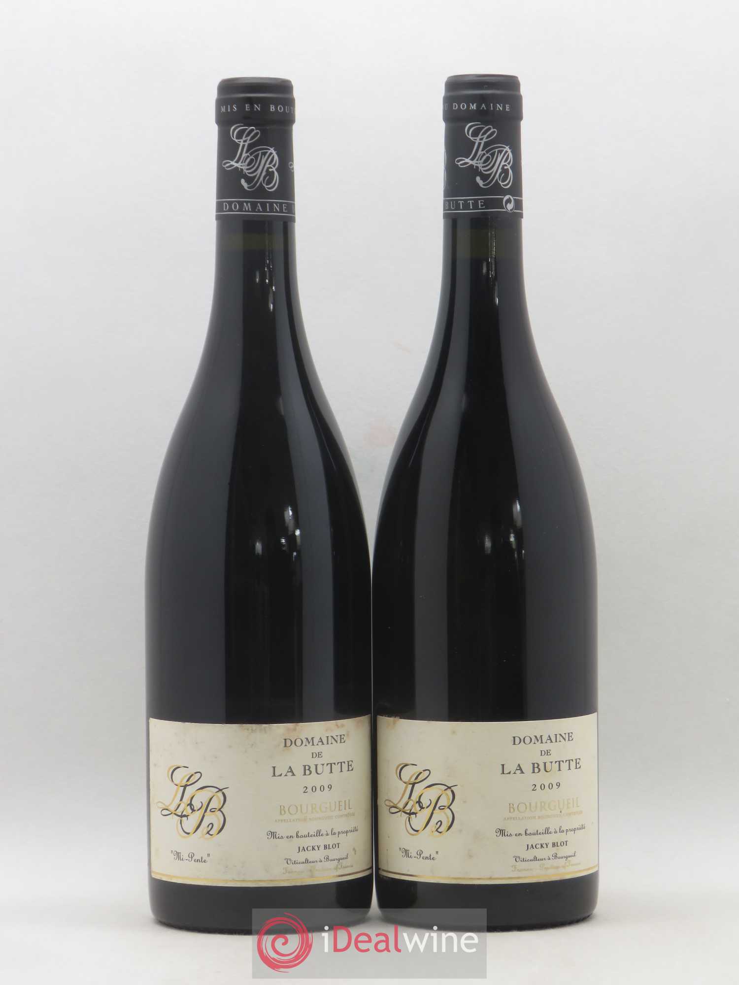 Bourgueil Mi-Pente Domaine de La Butte - Jacky Blot 2009 - Lot de 2 bouteilles - 0