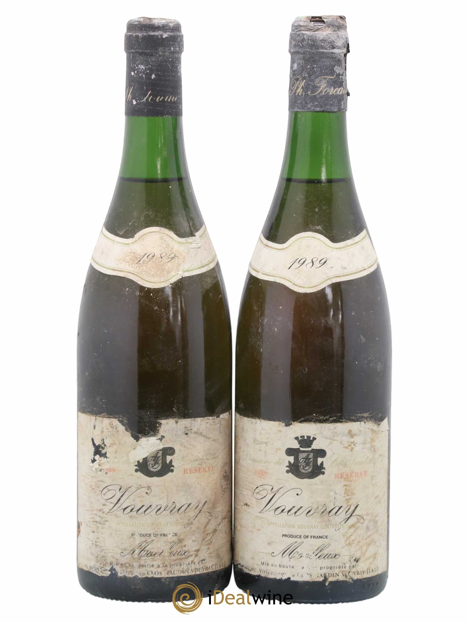 Vouvray Moelleux Réserve Clos Naudin - Philippe Foreau 1989 - Lotto di 2 bottiglie - 0