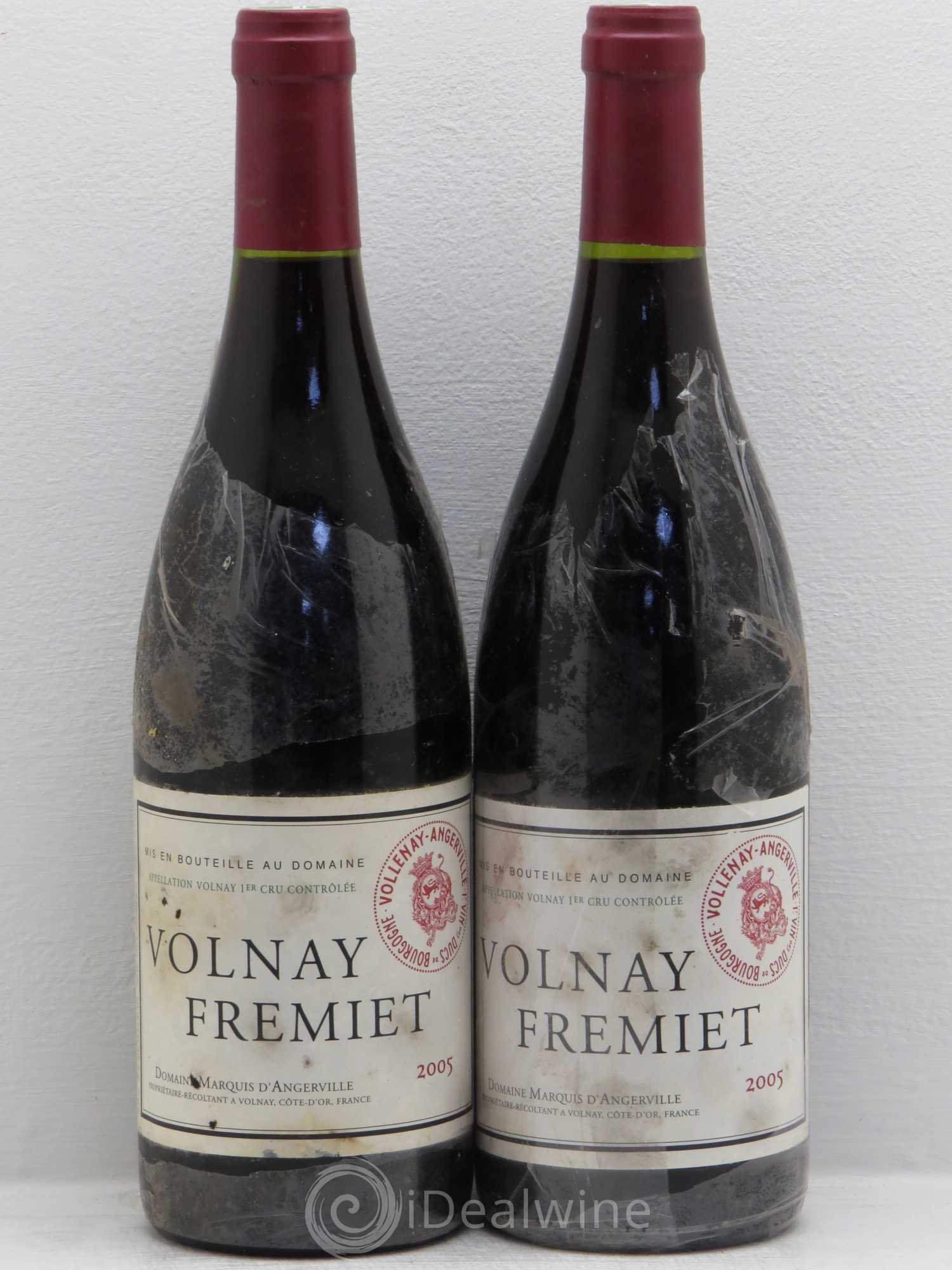 Volnay 1er Cru Frémiet Marquis d'Angerville (Domaine) 2005 - Lot de 2 bouteilles - 0