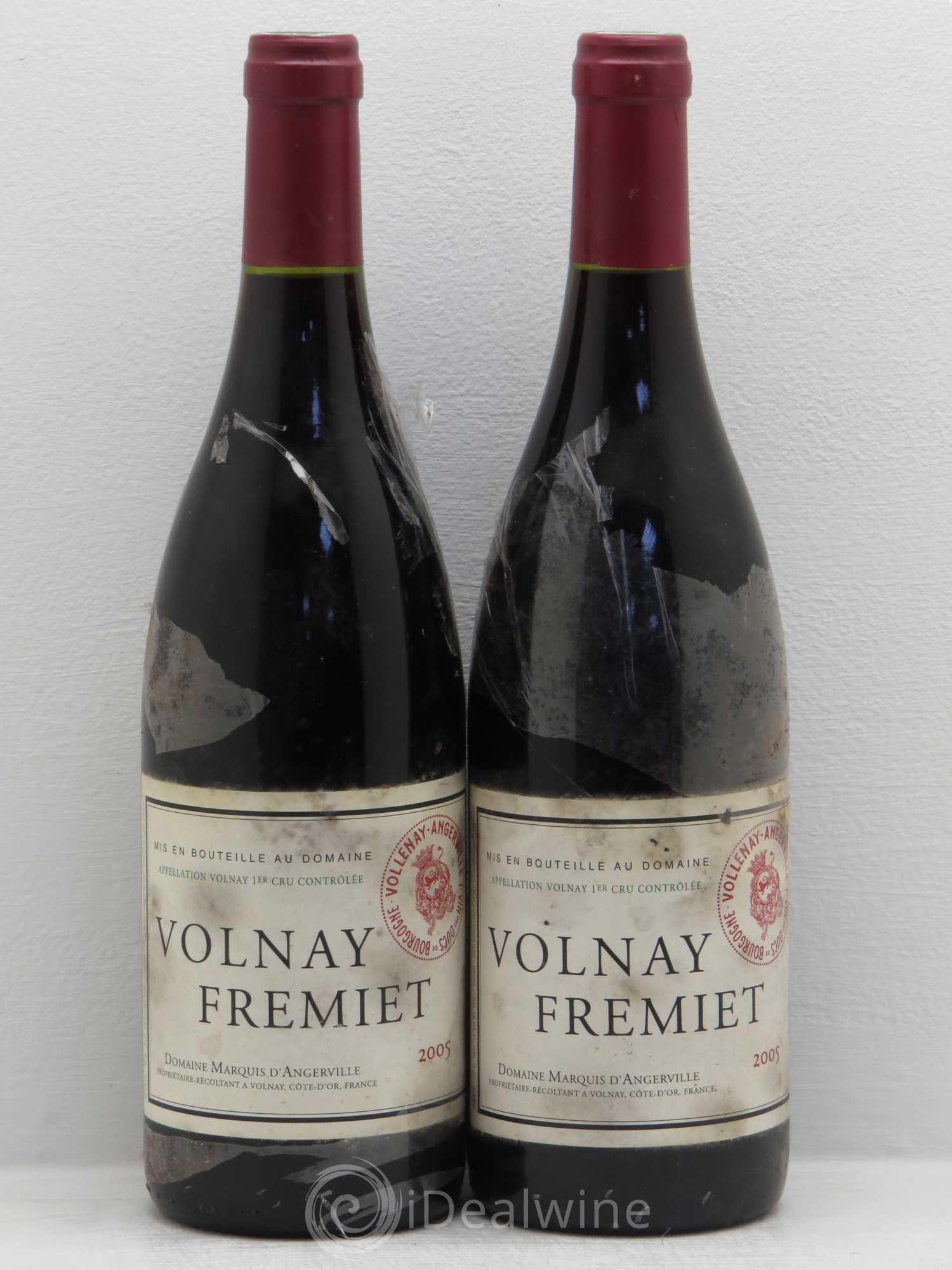 Volnay 1er Cru Frémiet Marquis d'Angerville (Domaine) 2005 - Lot de 2 bouteilles - 0