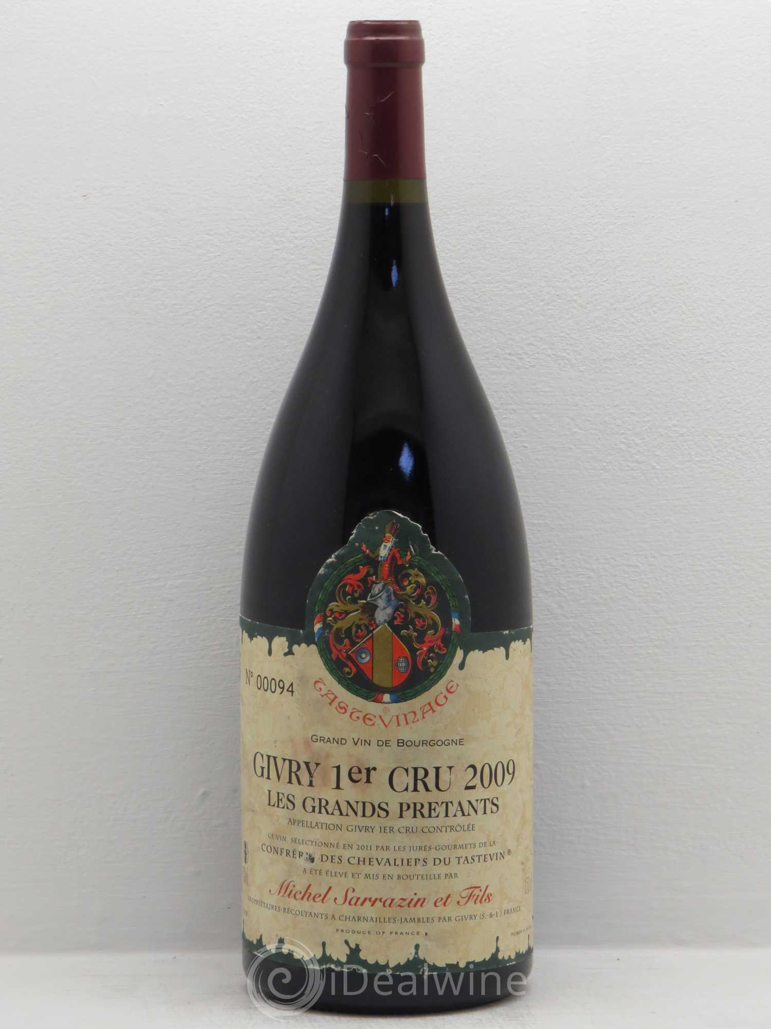 Givry Grands Pretants - Domaine Sarrazin 2009 - Posten von 1 Magnum - 0