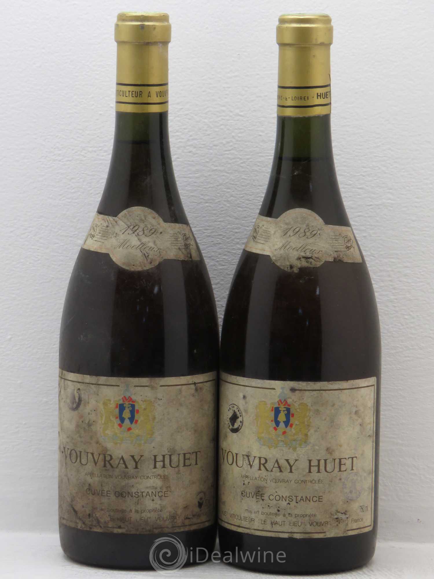 Vouvray Cuvée Constance Domaine Huet 1989 - Lotto di 2 bottiglie - 0