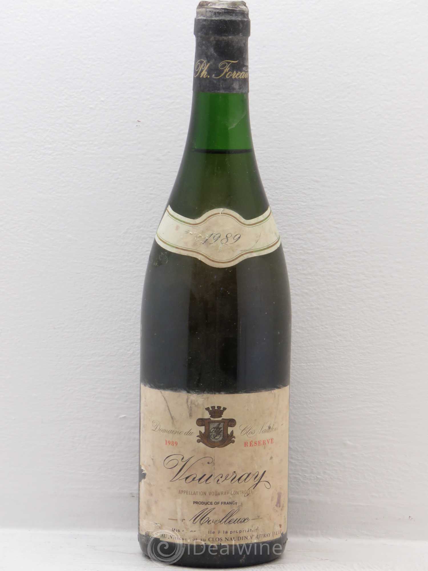 Vouvray Moelleux Réserve Clos Naudin - Philippe Foreau 1989 - Lotto di 1 bottiglia - 0