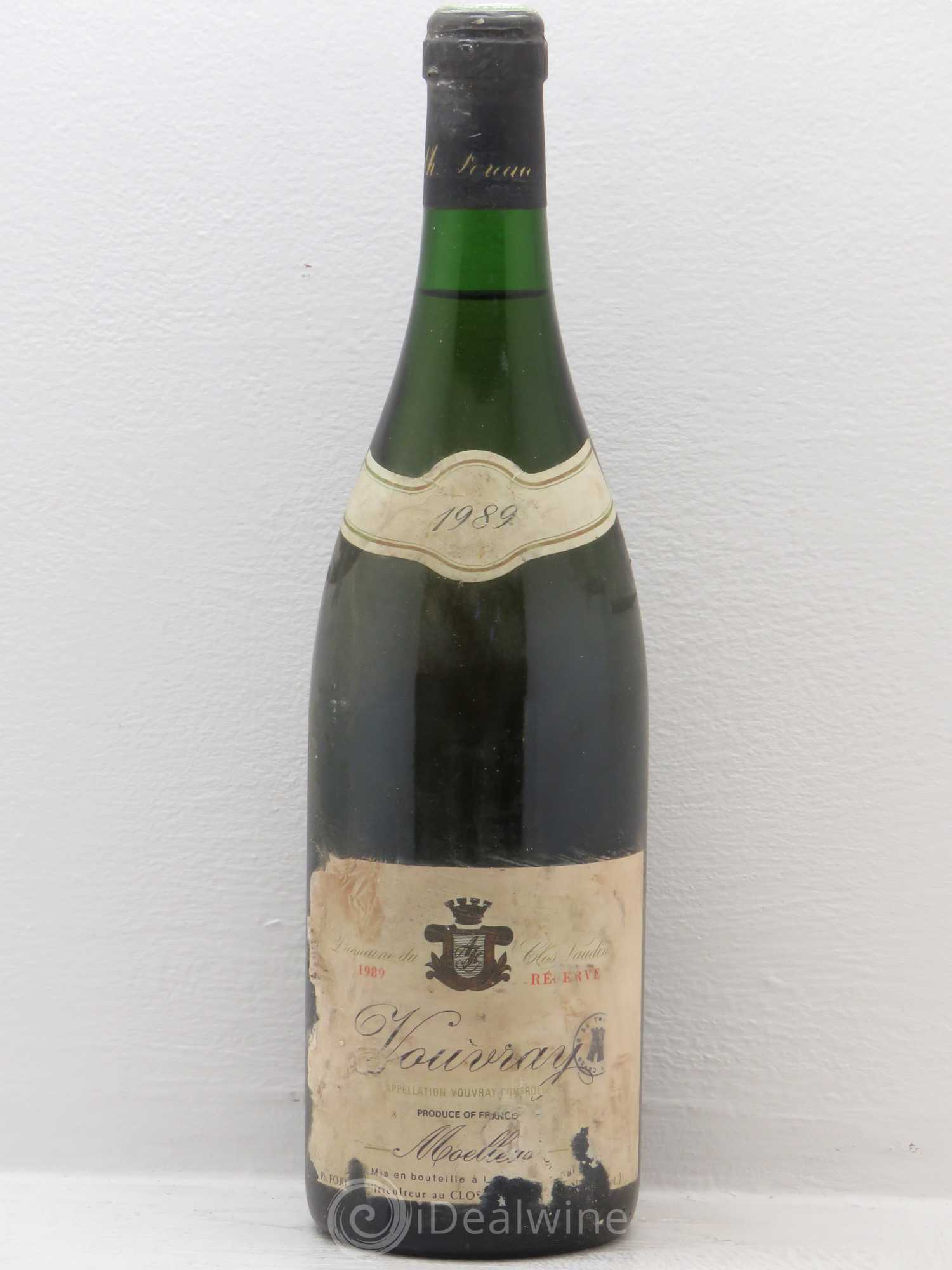 Vouvray Moelleux Réserve Clos Naudin - Philippe Foreau 1989 - Lotto di 1 bottiglia - 0