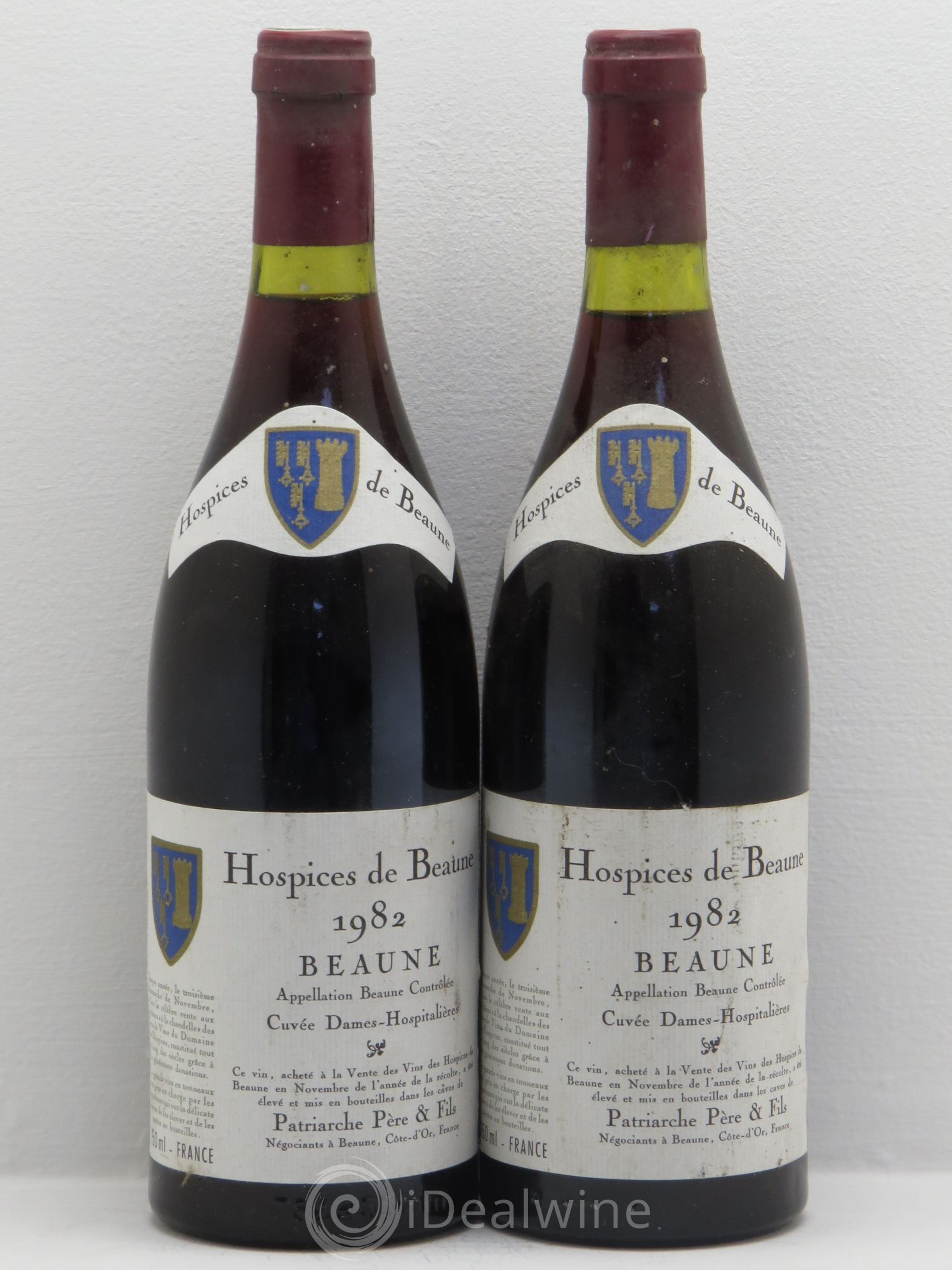 Beaune Cuvée des dames hospitalières Maison Patriarche 1982 - Posten von 2 Flaschen - 0