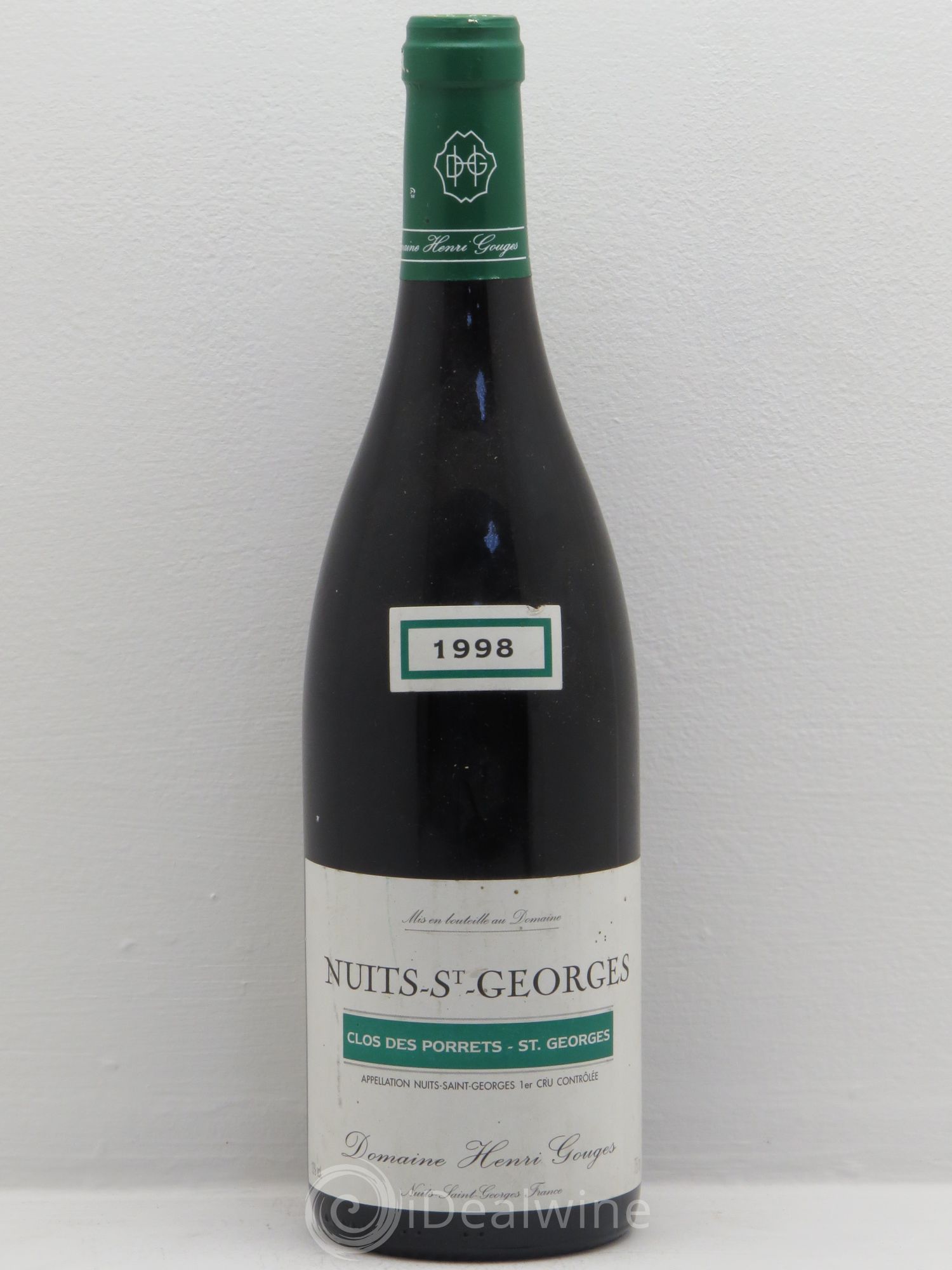 Nuits-Saint-Georges 1er Cru Clos des Porrets St Georges Henri Gouges 1998 - Lot de 1 bouteille - 0