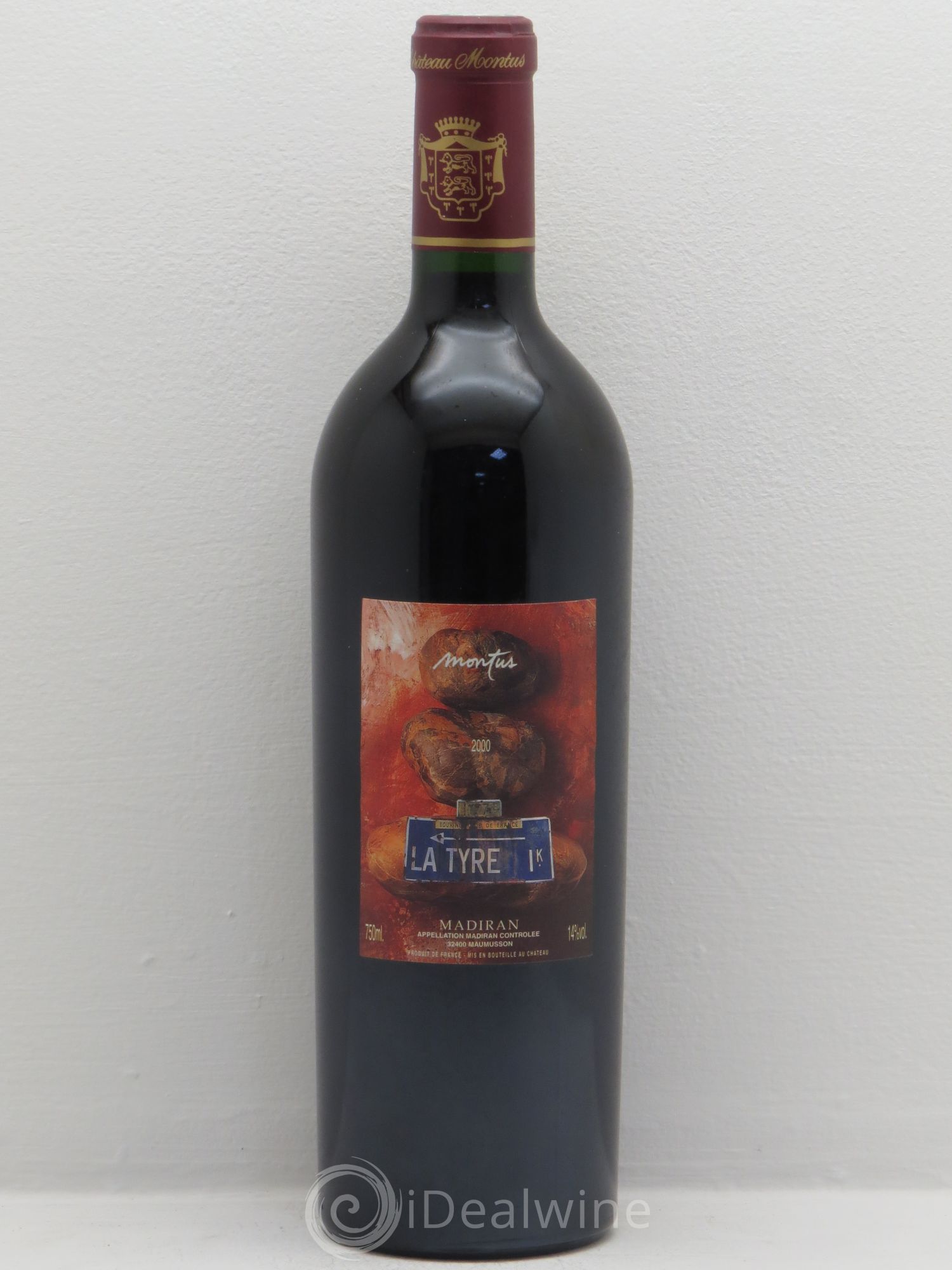 Madiran Château Montus-La Tyre Alain Brumont 2000 - Lot de 6 bouteilles - 0