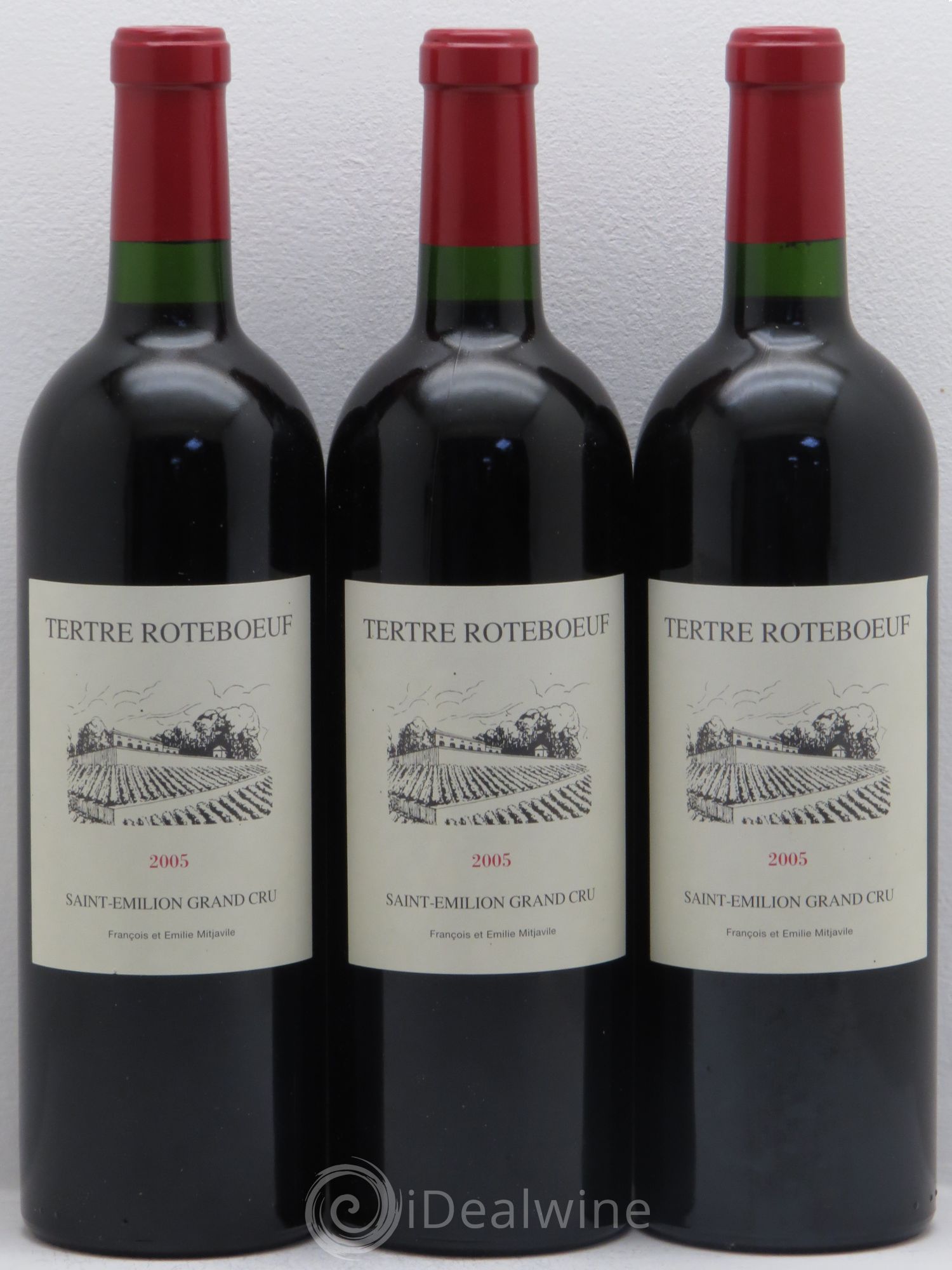 Château Tertre Roteboeuf 2005 - Lot de 3 bouteilles - 0