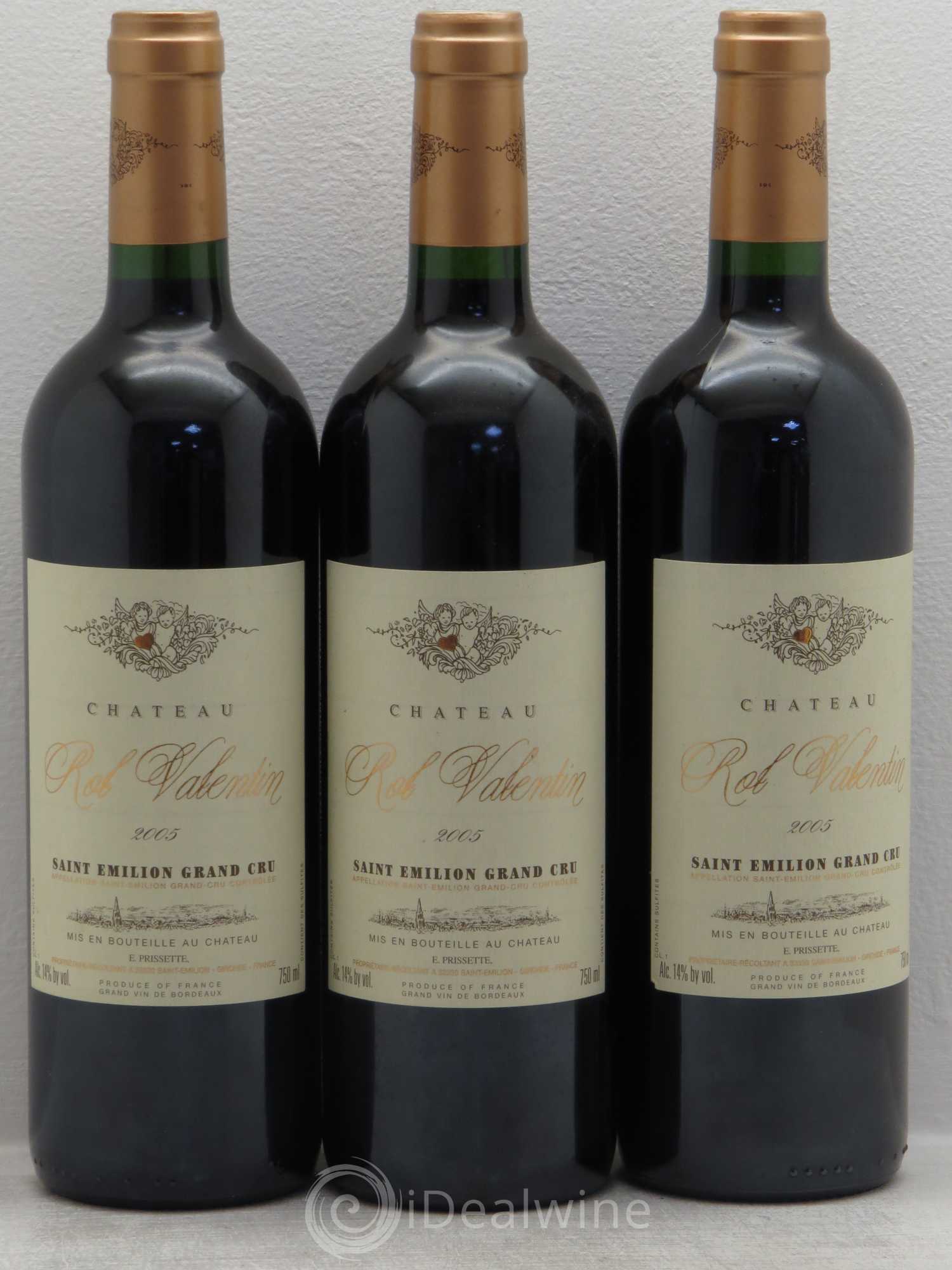 Château Rol Valentin Grand Cru Classé 2005 - Lotto di 3 bottiglie - 0