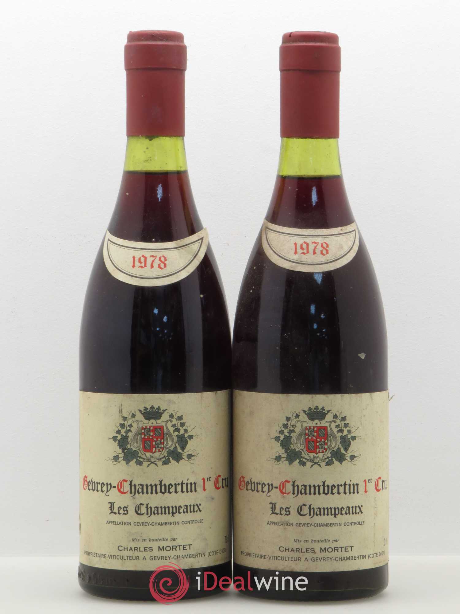 Gevrey-Chambertin 1er Cru Les Champeaux Charles Mortet 1978 - Posten von 2 Flaschen - 0