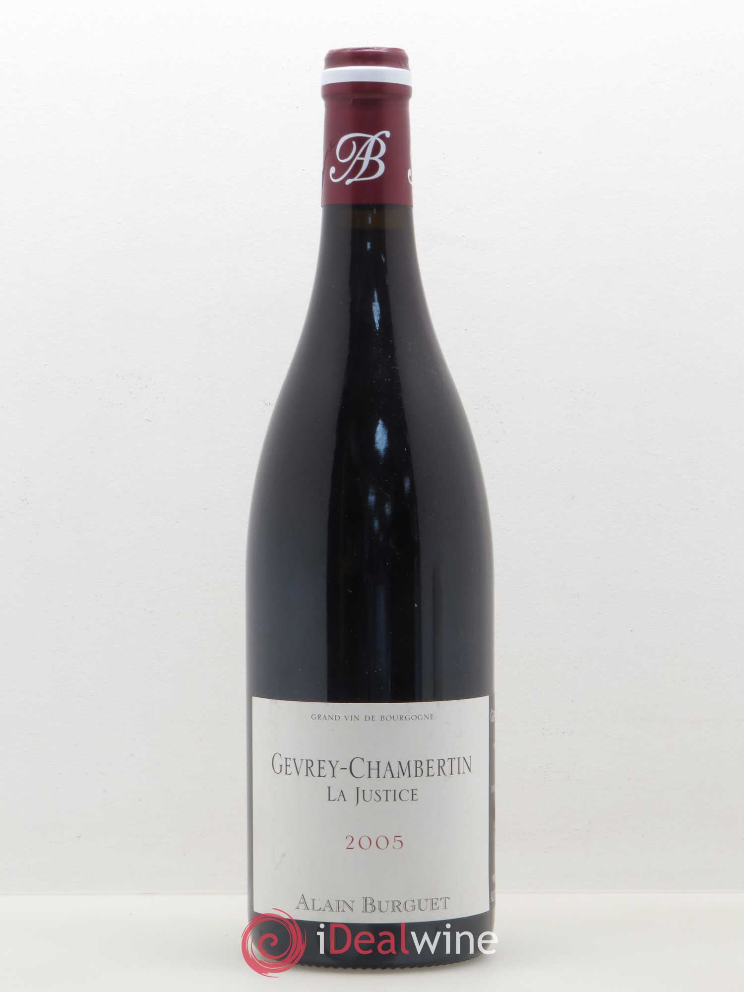 Gevrey-Chambertin La Justice Alain Burguet 2005 - Posten von 1 Flasche - 0