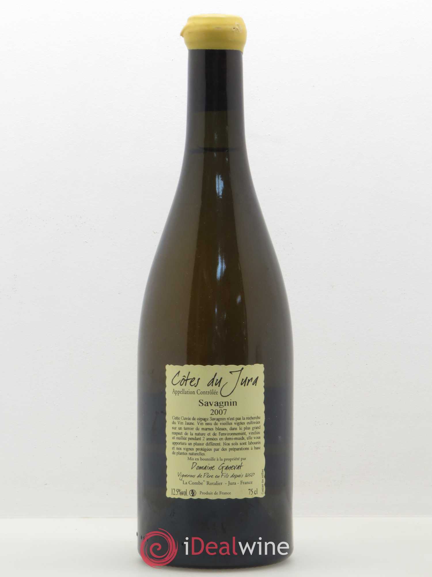 Côtes du Jura Les Chalasses Marnes Bleues Jean-François Ganevat (Domaine) 2007 - Lot de 1 bouteille - 1