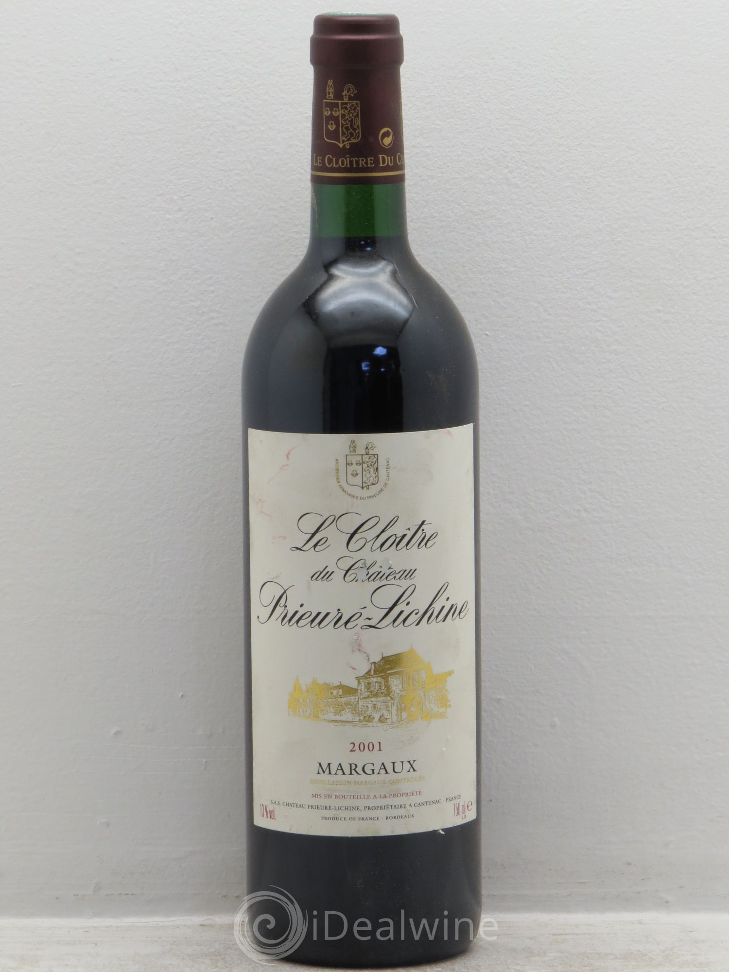 Cloître de Prieuré Lichine 2001 - Lot de 1 bouteille - 0