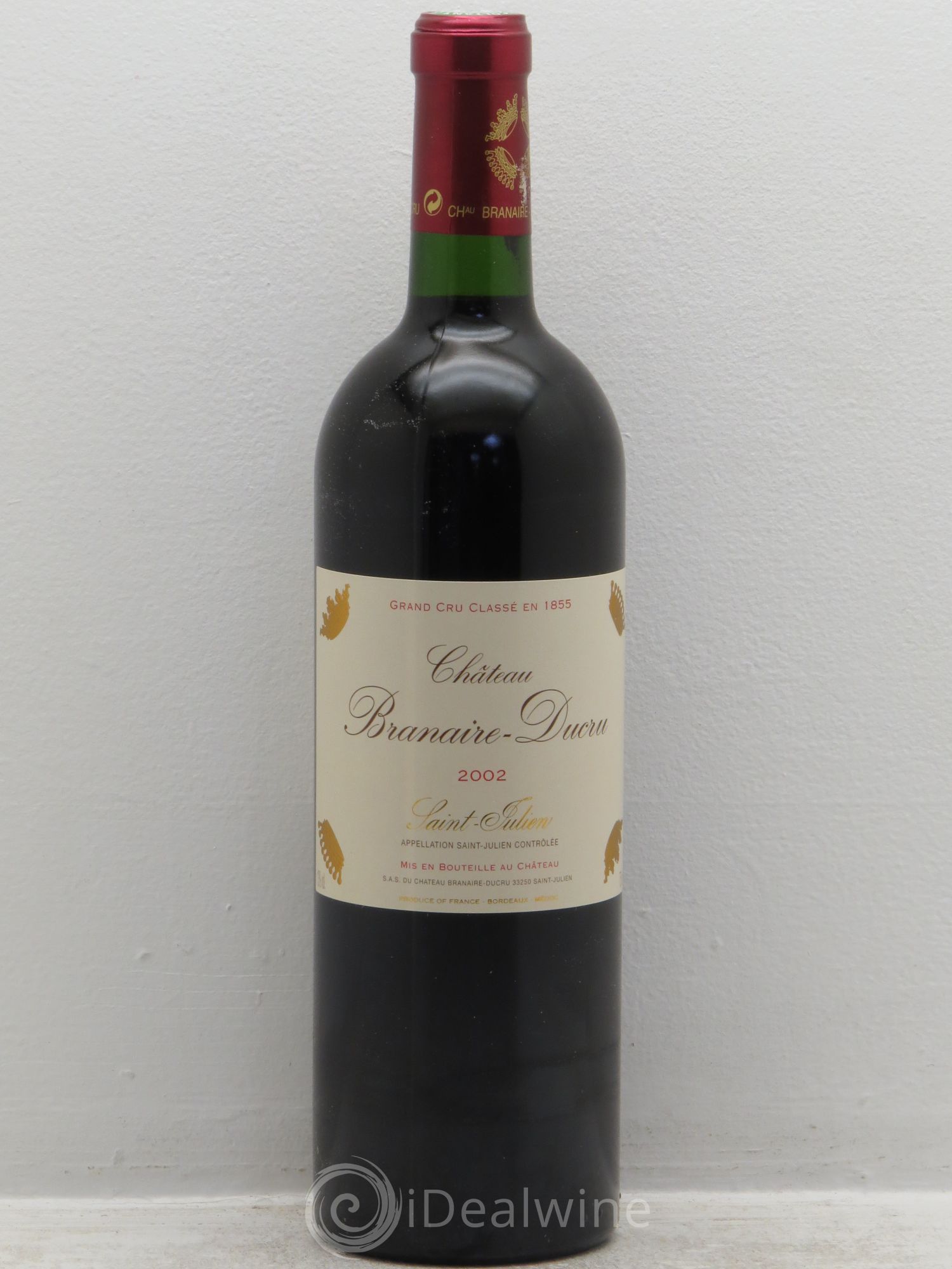 Château Branaire Ducru 4ème Grand Cru Classé 2002 - Lot de 12 bouteilles - 0