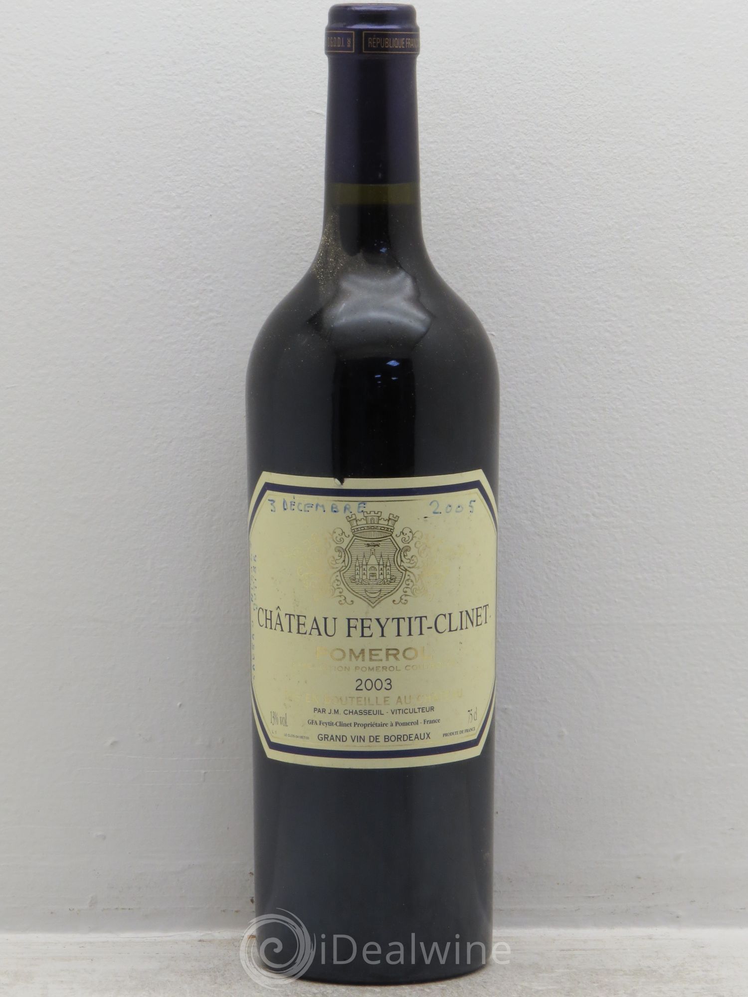 Château Feytit-Clinet 2003 - Posten von 1 Flasche - 0