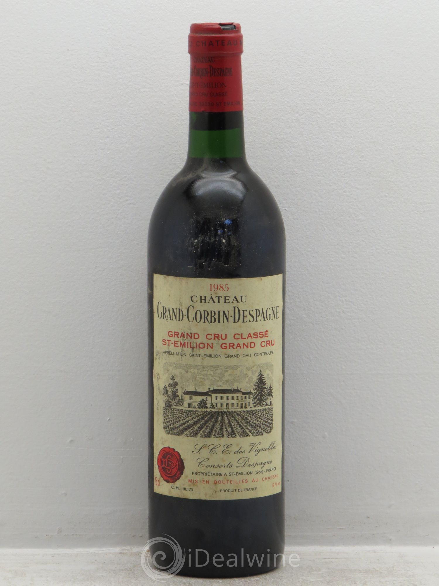 Château Grand Corbin Despagne Grand Cru Classé 1985 - Lot de 1 bouteille - 0
