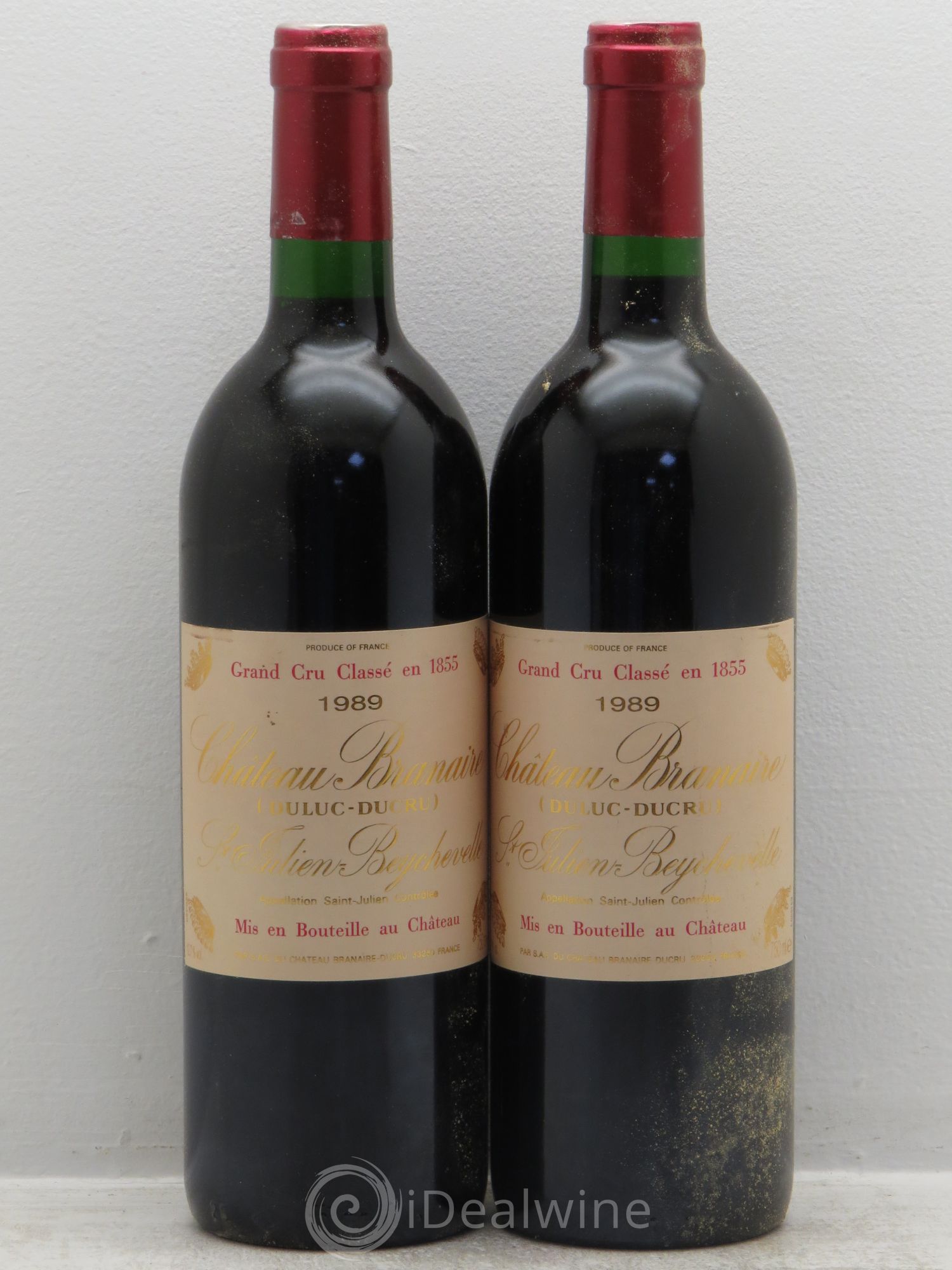 Château Branaire Ducru 4ème Grand Cru Classé 1989 - Lot de 2 bouteilles - 0