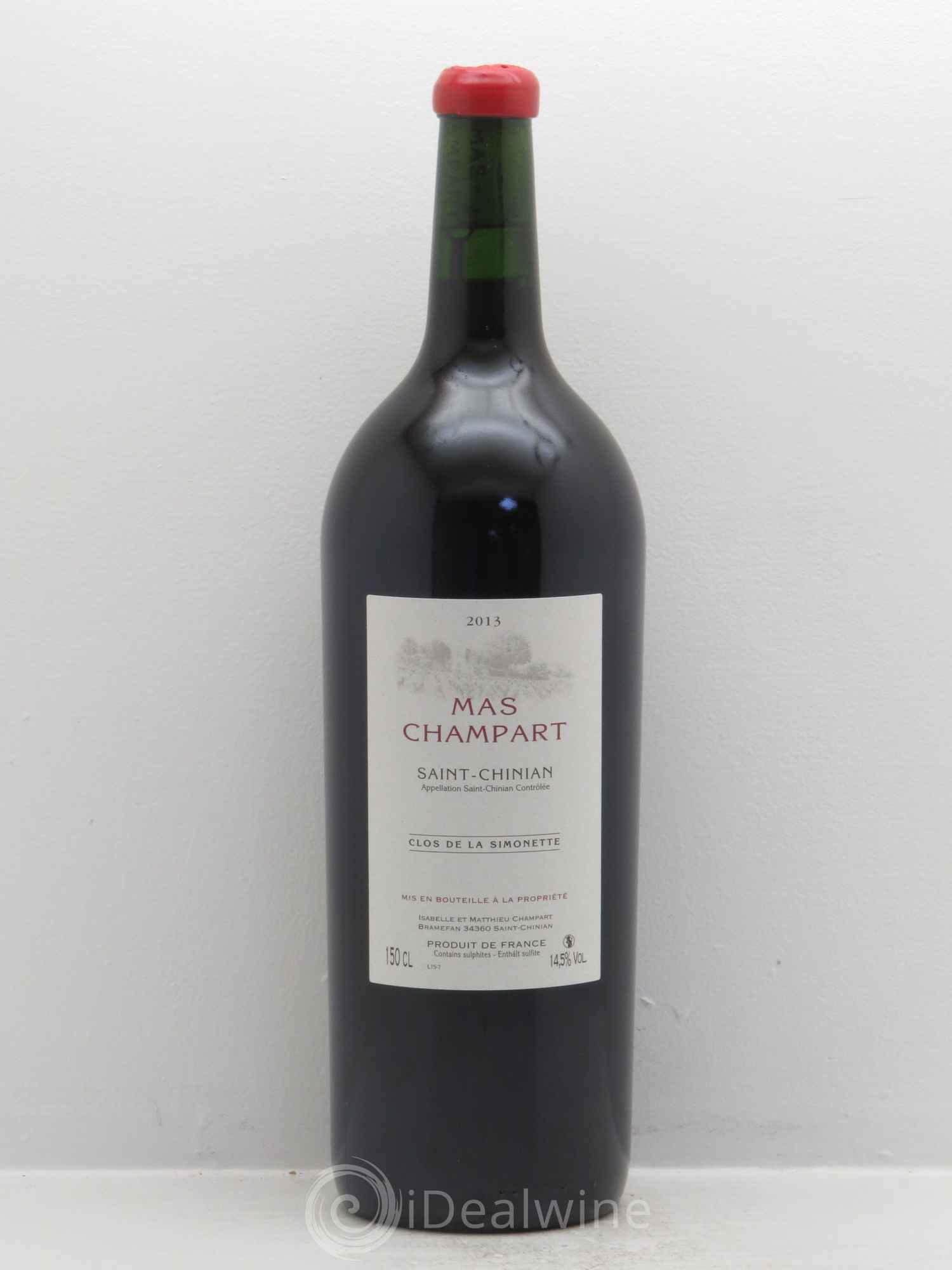 Saint-Chinian Mas Champart Clos de La Simonette Isabelle et Mathieu Champart 2013 - Lot de 1 magnum - 0
