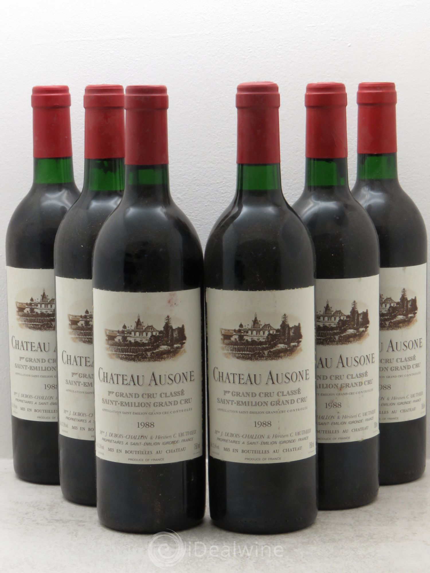Château Ausone 1er Grand Cru Classé A 1988 - Lot de 6 bouteilles - 0