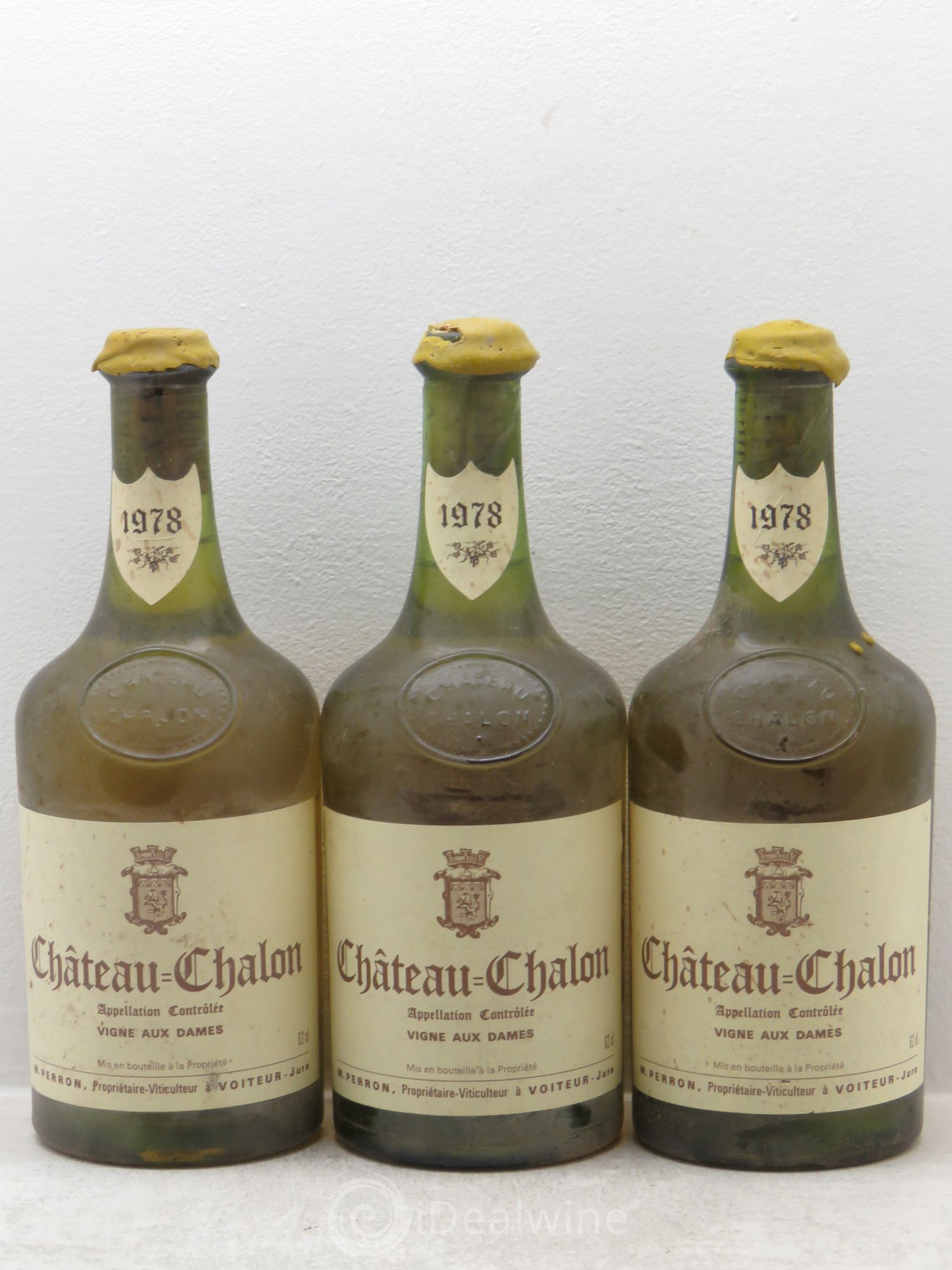 Château-Chalon Vignes aux Dames M. Perron 1978 - Lot de 3 bouteilles - 0