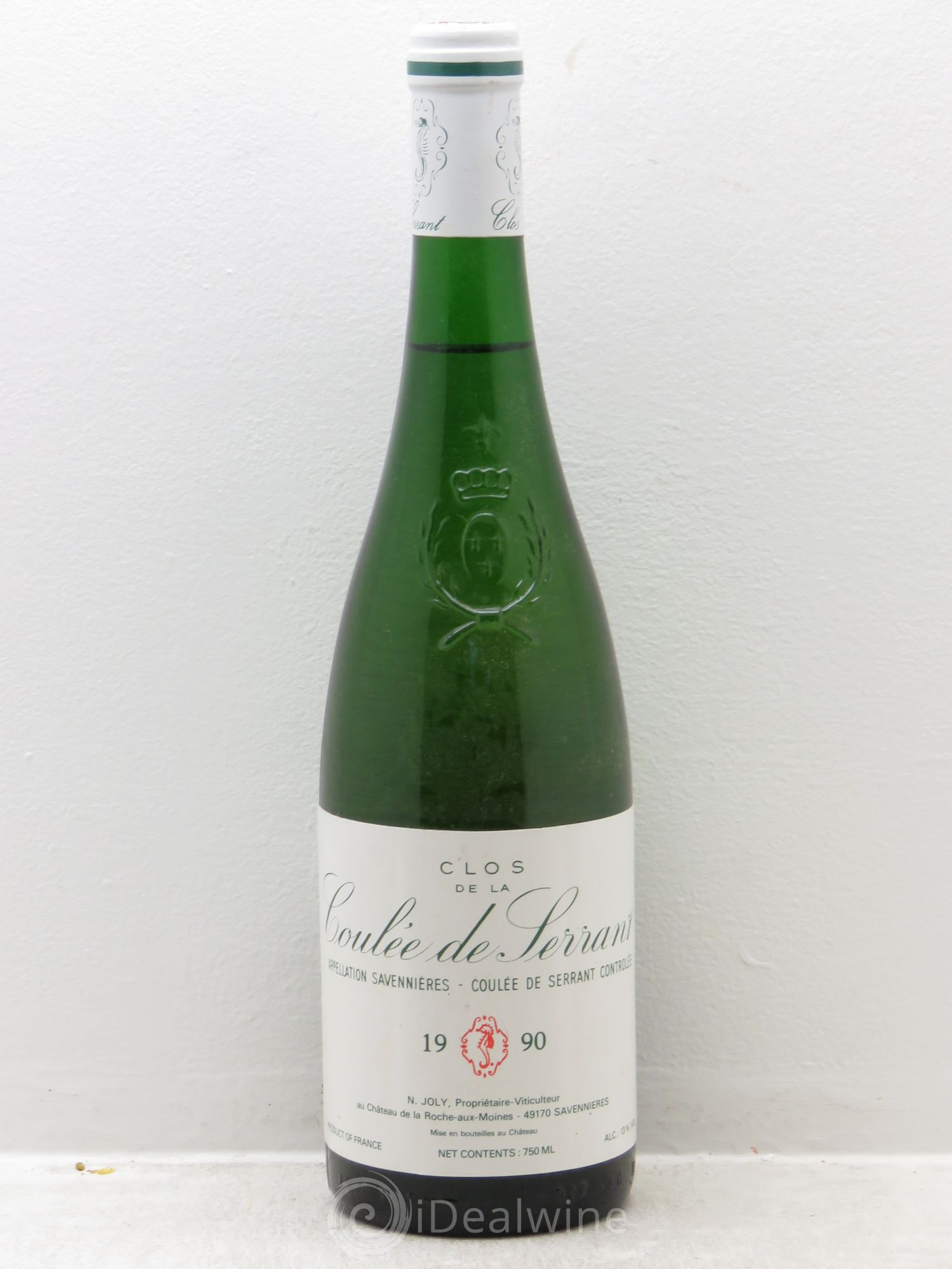Savennières Clos de la Coulée de Serrant Vignobles de la Coulée de Serrant - Nicolas Joly 1990 - Lot de 1 bouteille - 0