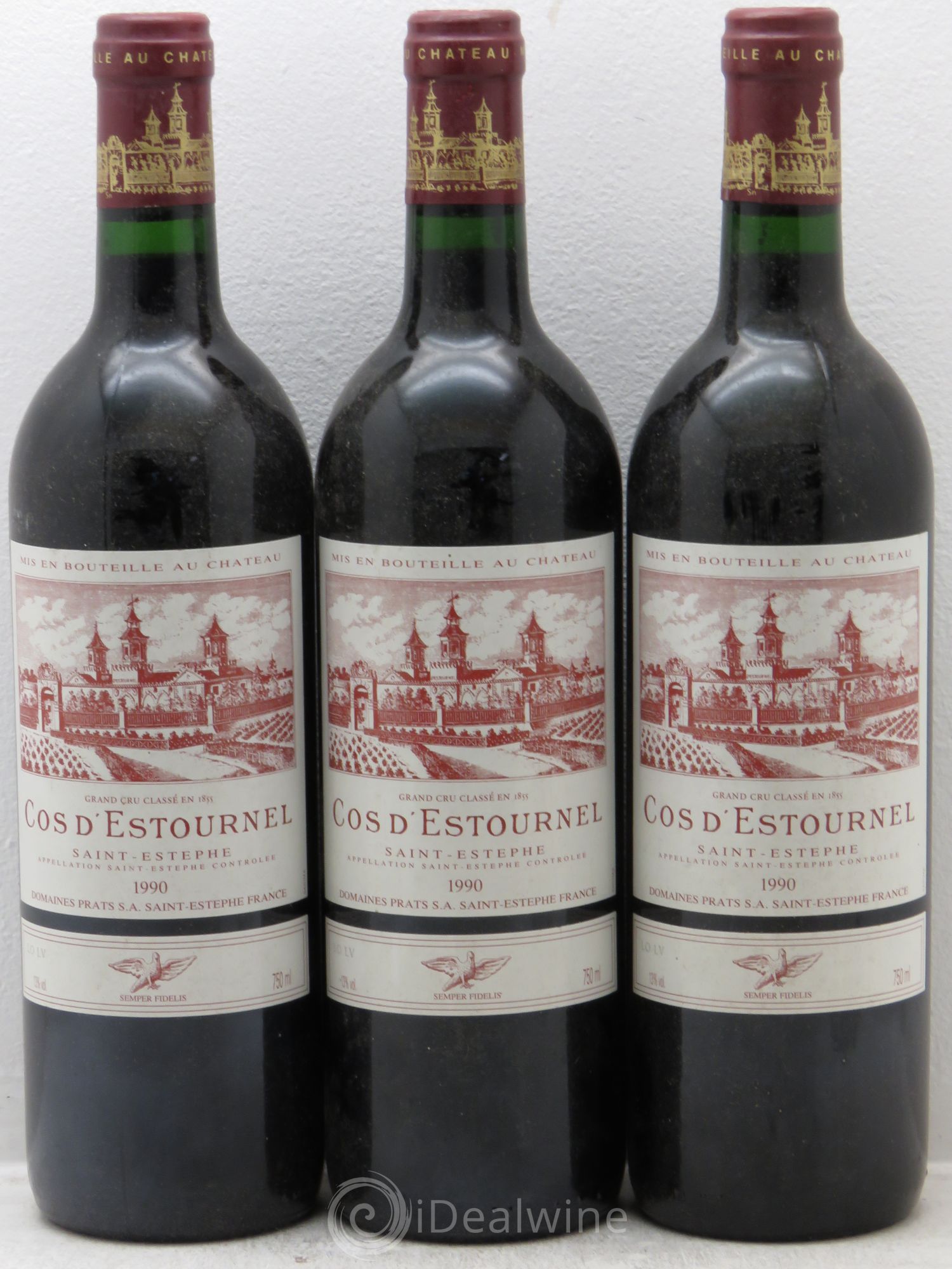 Cos d'Estournel 2ème Grand Cru Classé 1990 - Lot de 3 bouteilles - 0