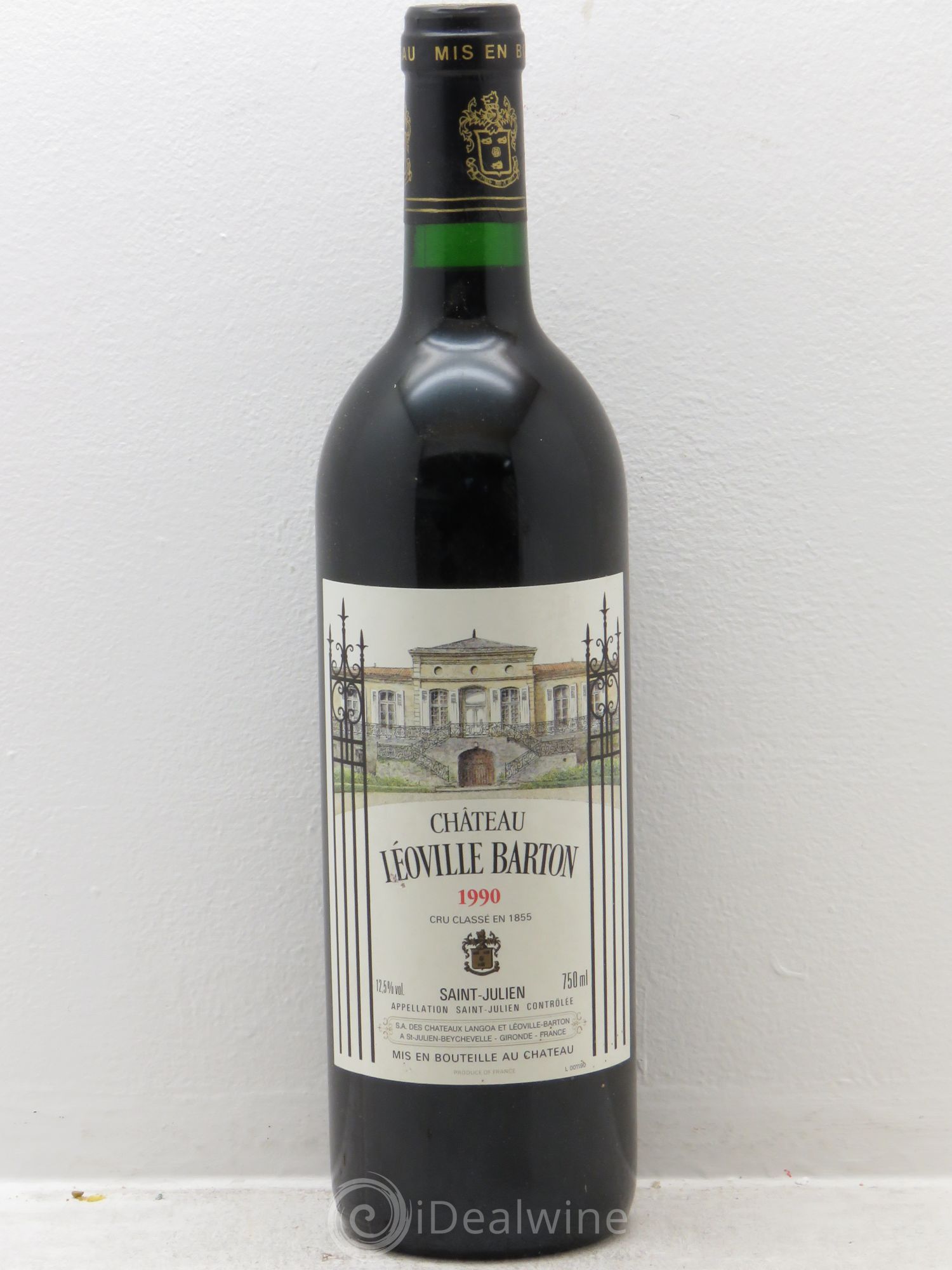 Château Léoville Barton 2ème Grand Cru Classé 1990 - Lot de 1 bouteille - 0