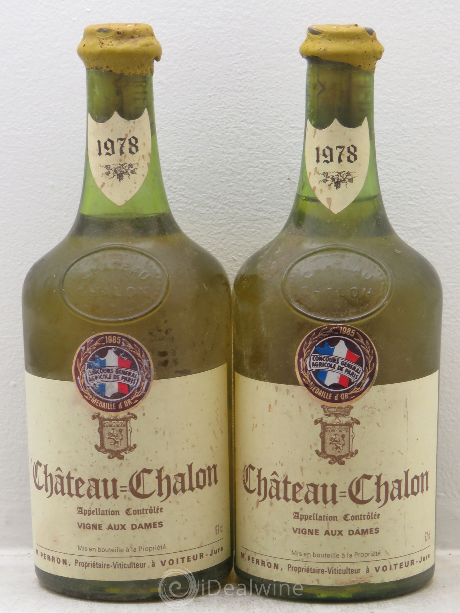 Château-Chalon Vignes aux Dames M. Perron 1978 - Lot de 2 bouteilles - 0