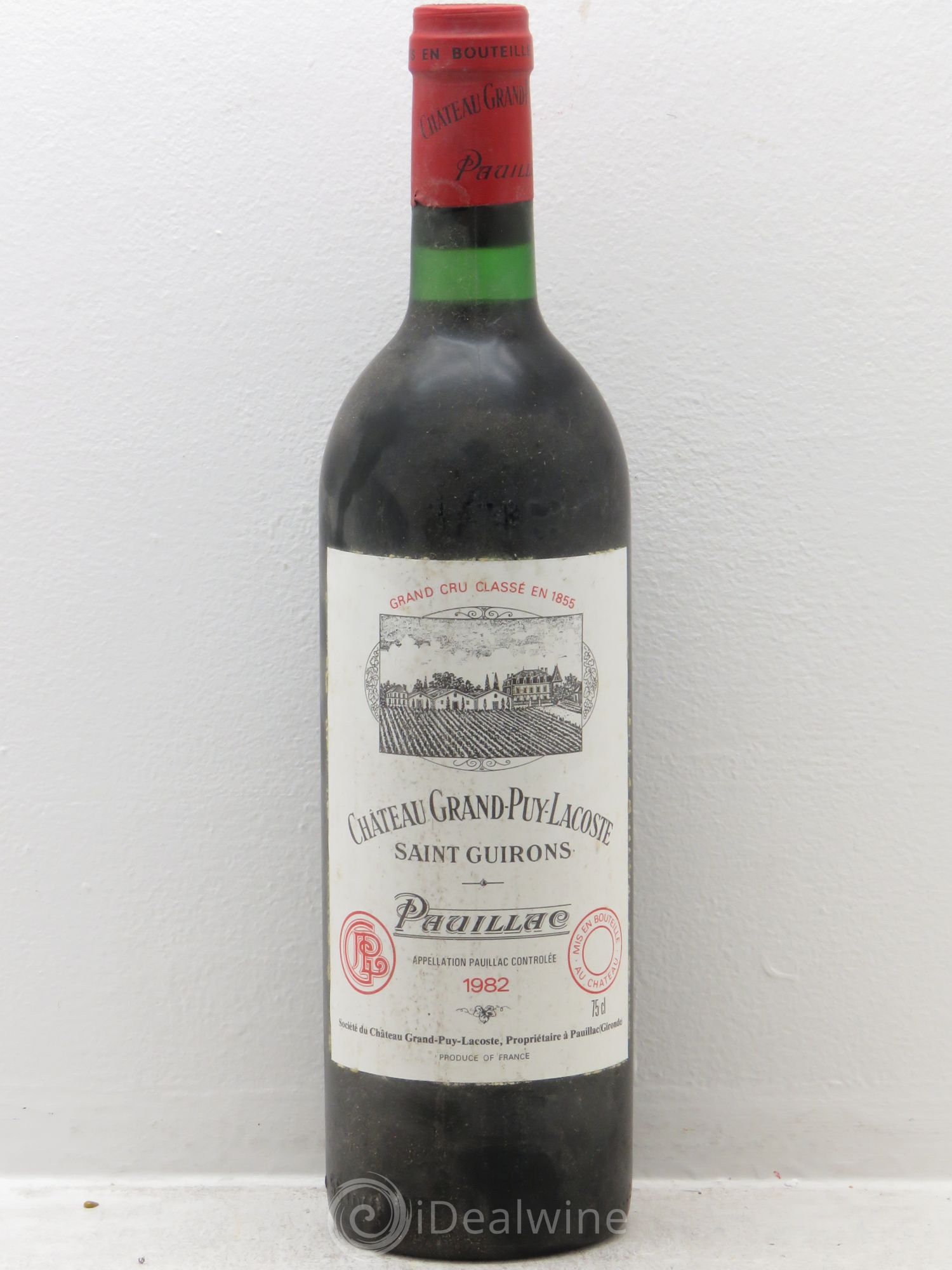 Château Grand Puy Lacoste 5ème Grand Cru Classé 1982 - Lot de 1 bouteille - 0