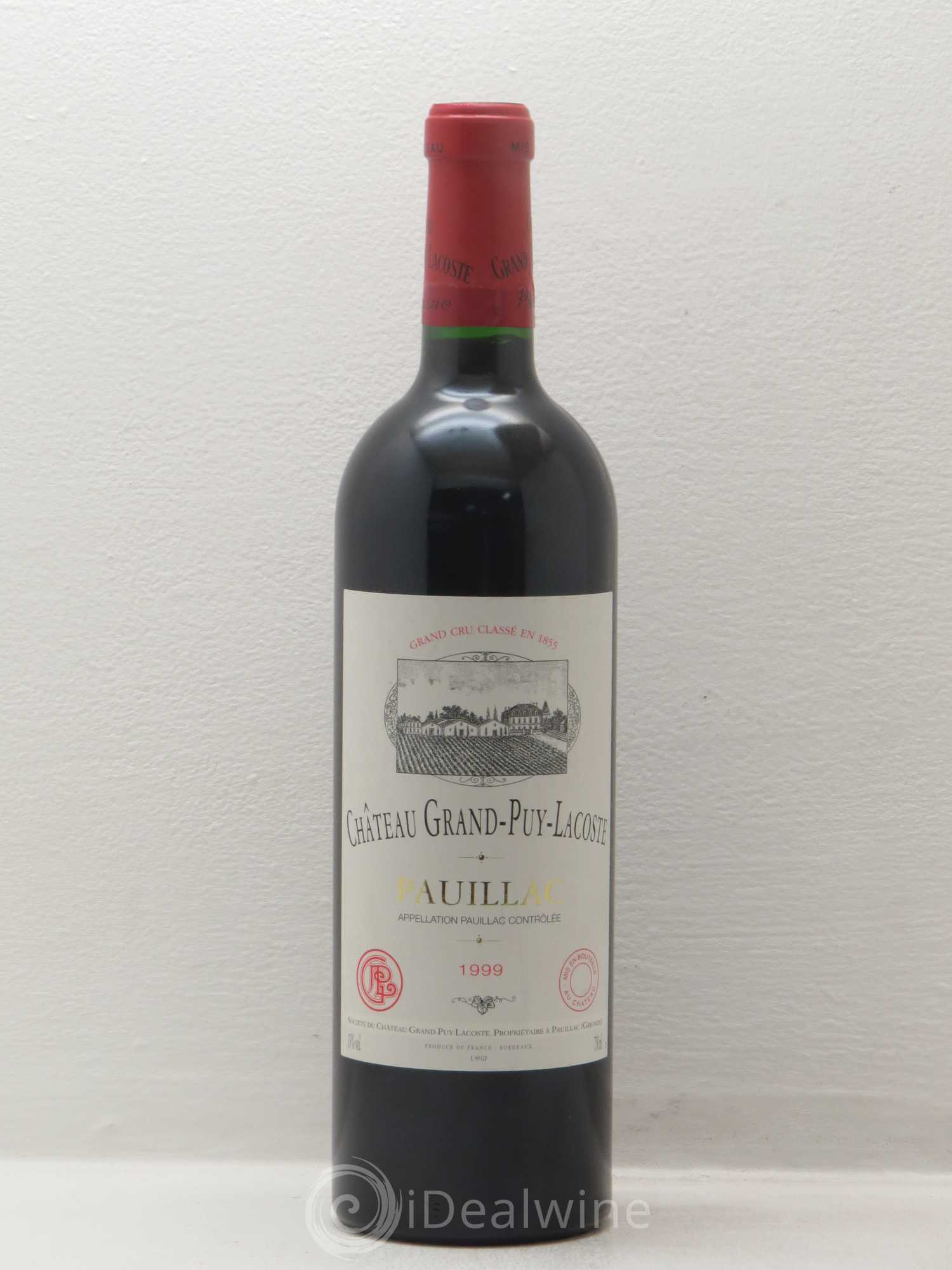 Château Grand Puy Lacoste 5ème Grand Cru Classé 1999 - Lot de 1 bouteille - 0