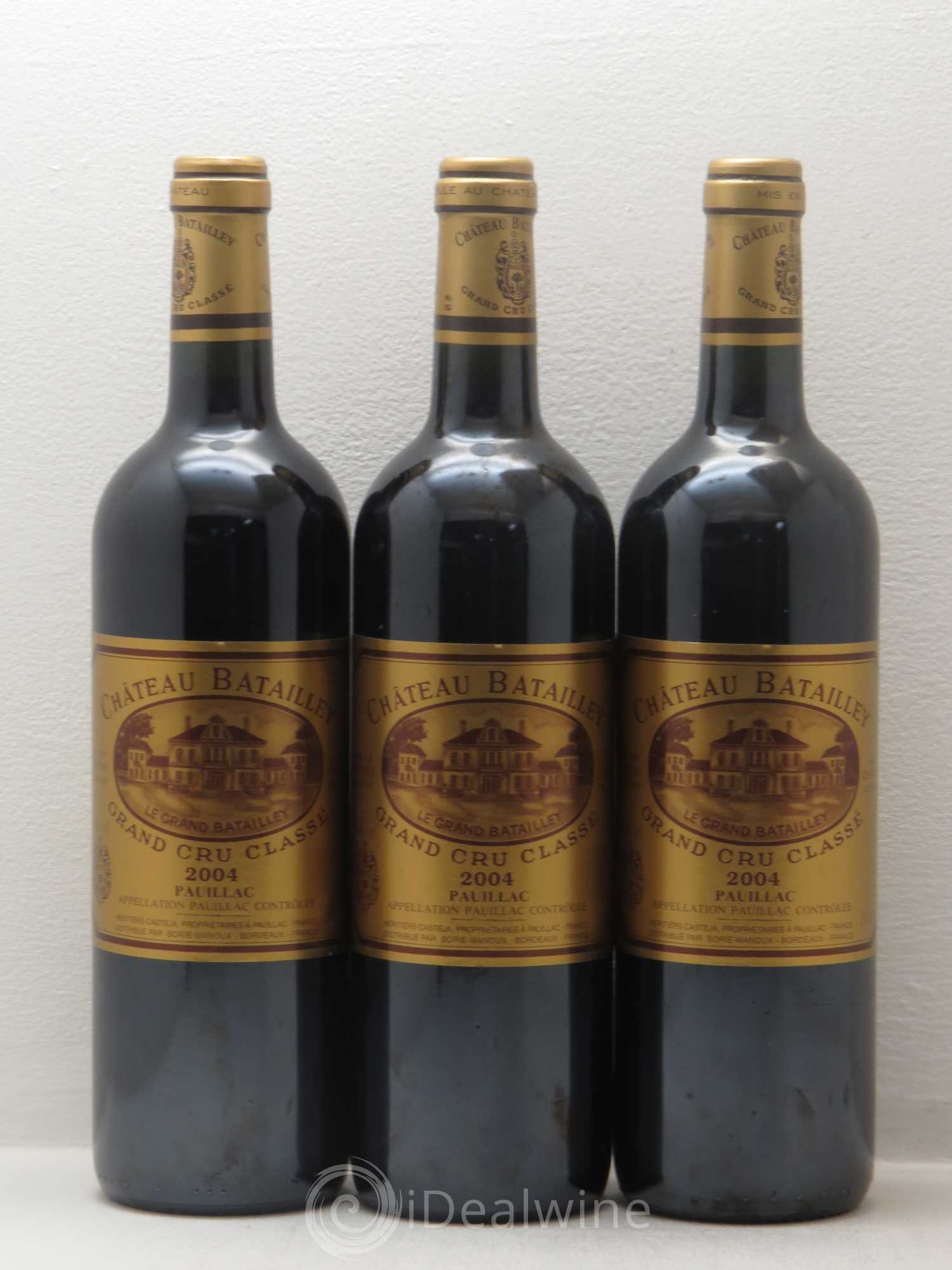 Château Batailley 5ème Grand Cru Classé 2004 - Lot de 3 bouteilles - 0