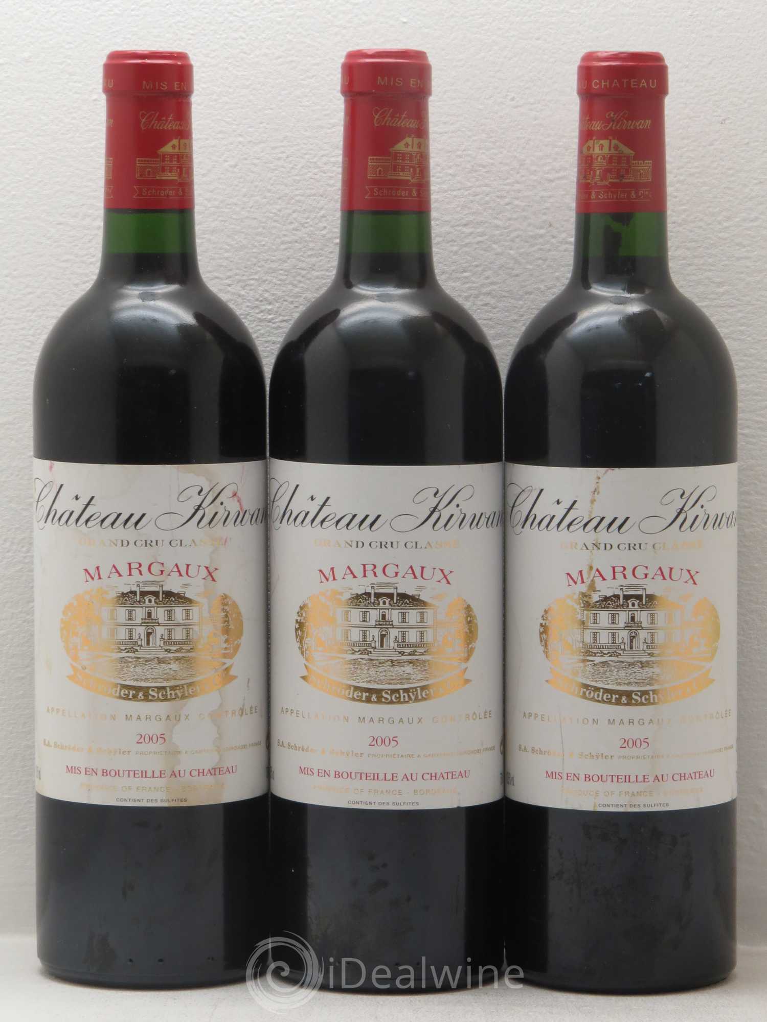 Château Kirwan 3ème Grand Cru Classé 2005 - Lot de 6 bouteilles - 2