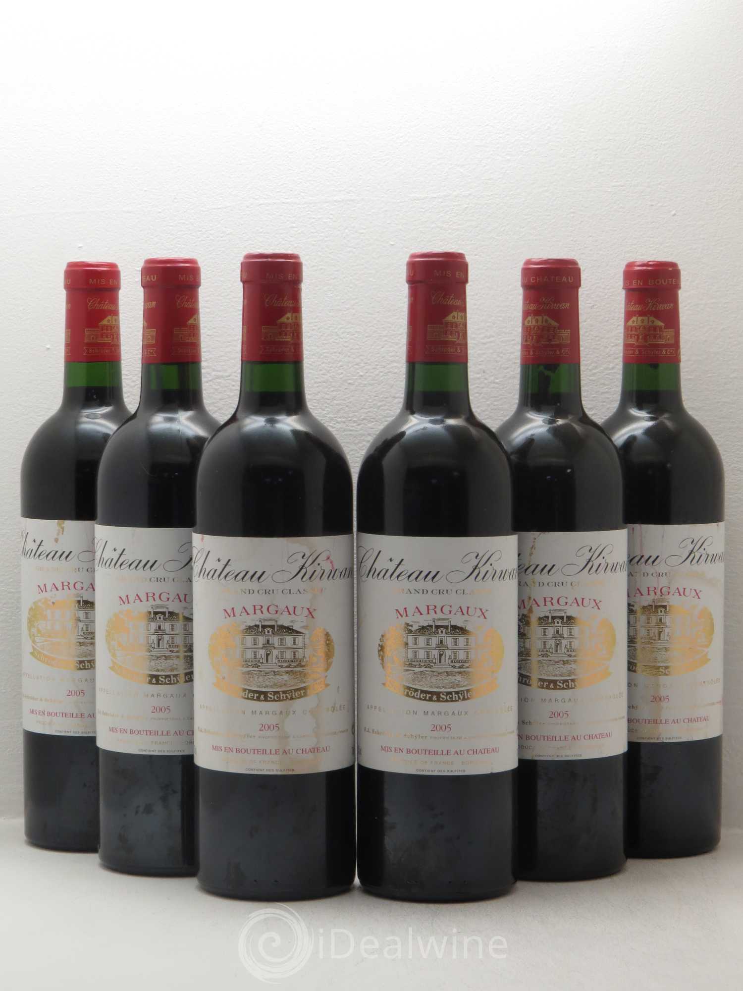 Château Kirwan 3ème Grand Cru Classé 2005 - Lot de 6 bouteilles - 0