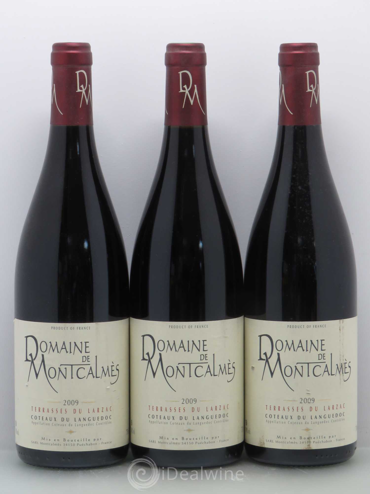 Terrasses du Larzac Domaine de Montcalmès Frédéric Pourtalié 2009 - Lot de 6 bouteilles - 1
