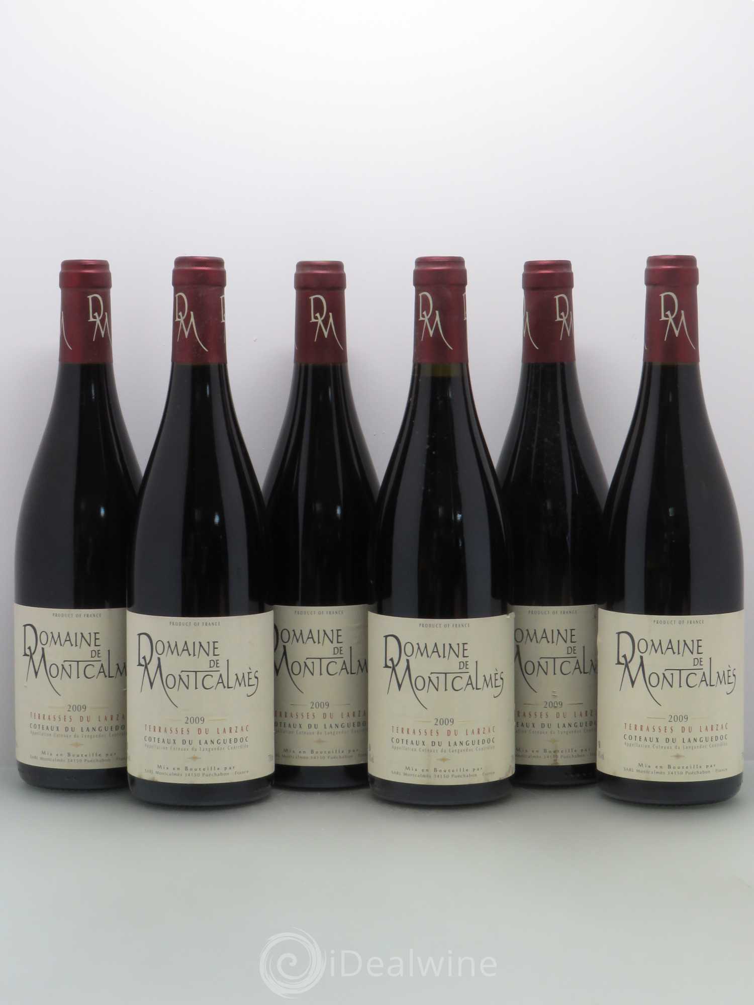 Terrasses du Larzac Domaine de Montcalmès Frédéric Pourtalié 2009 - Lot de 6 bouteilles - 0