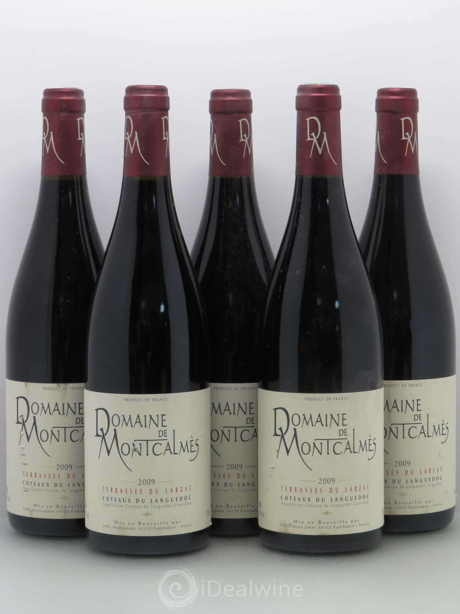 Terrasses du Larzac Domaine de Montcalmès Frédéric Pourtalié 2009 - Lot de 5 bouteilles - 0