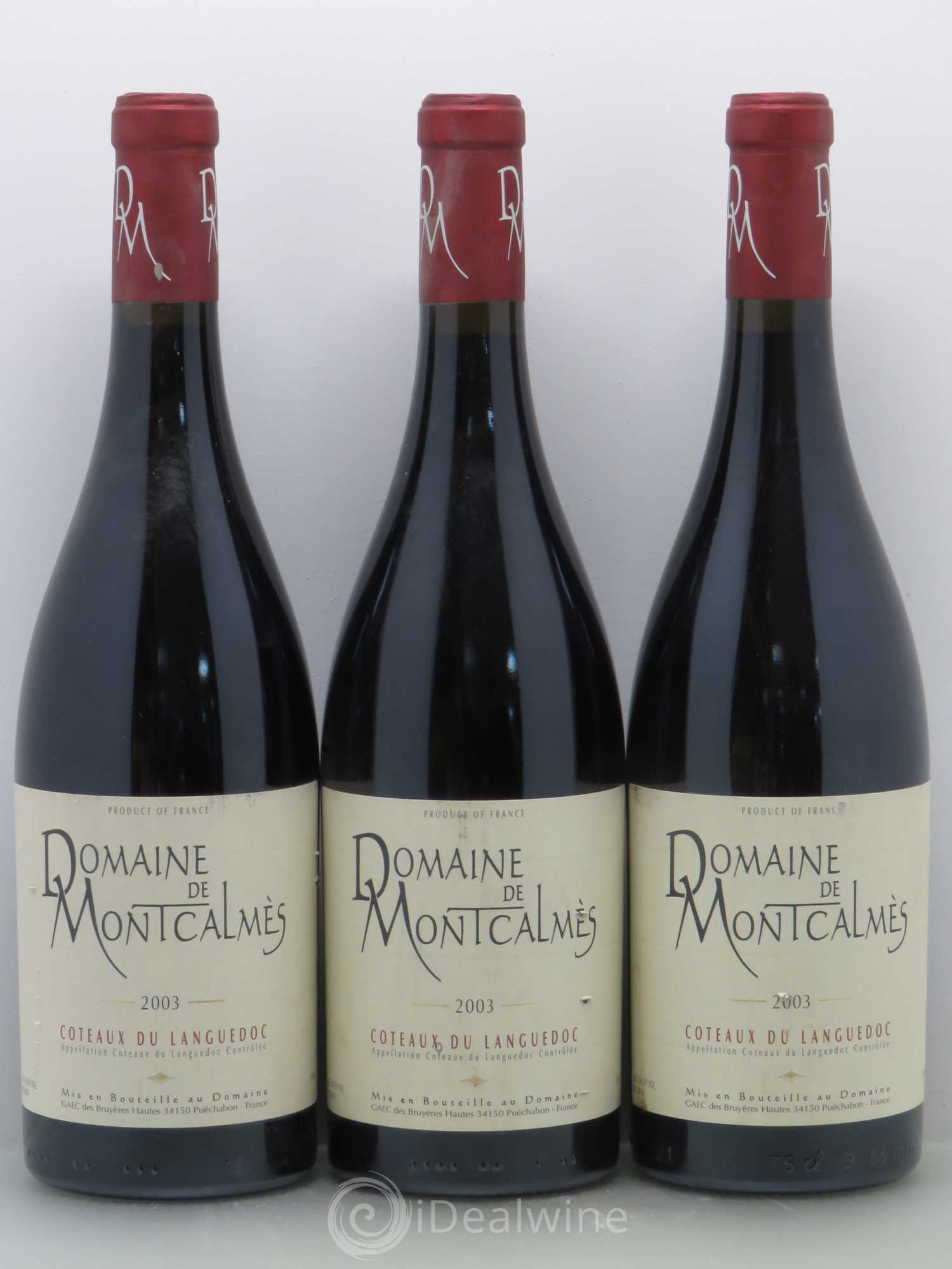 Terrasses du Larzac Domaine de Montcalmès Frédéric Pourtalié 2003 - Lot de 6 bouteilles - 2