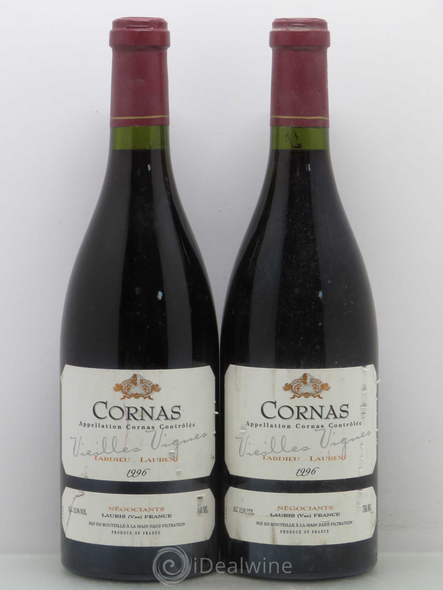 Cornas Vieilles vignes Maison Tardieu-Laurent 1996 - Lot de 2 bouteilles - 0